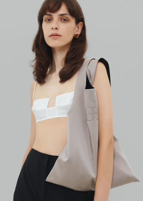 ★LOW CLASSIC★ FOLDED CUBE SHOULDER BAG_KHAKI_LOW24RM_BA020 Low Classic Folded Cube Shoulder Bag - Khaki | Parallel