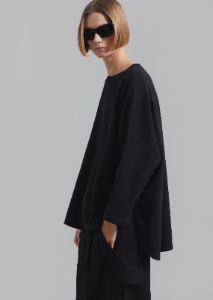 Campbell Long Sleeve Tee - Black sold by Frankie Shop