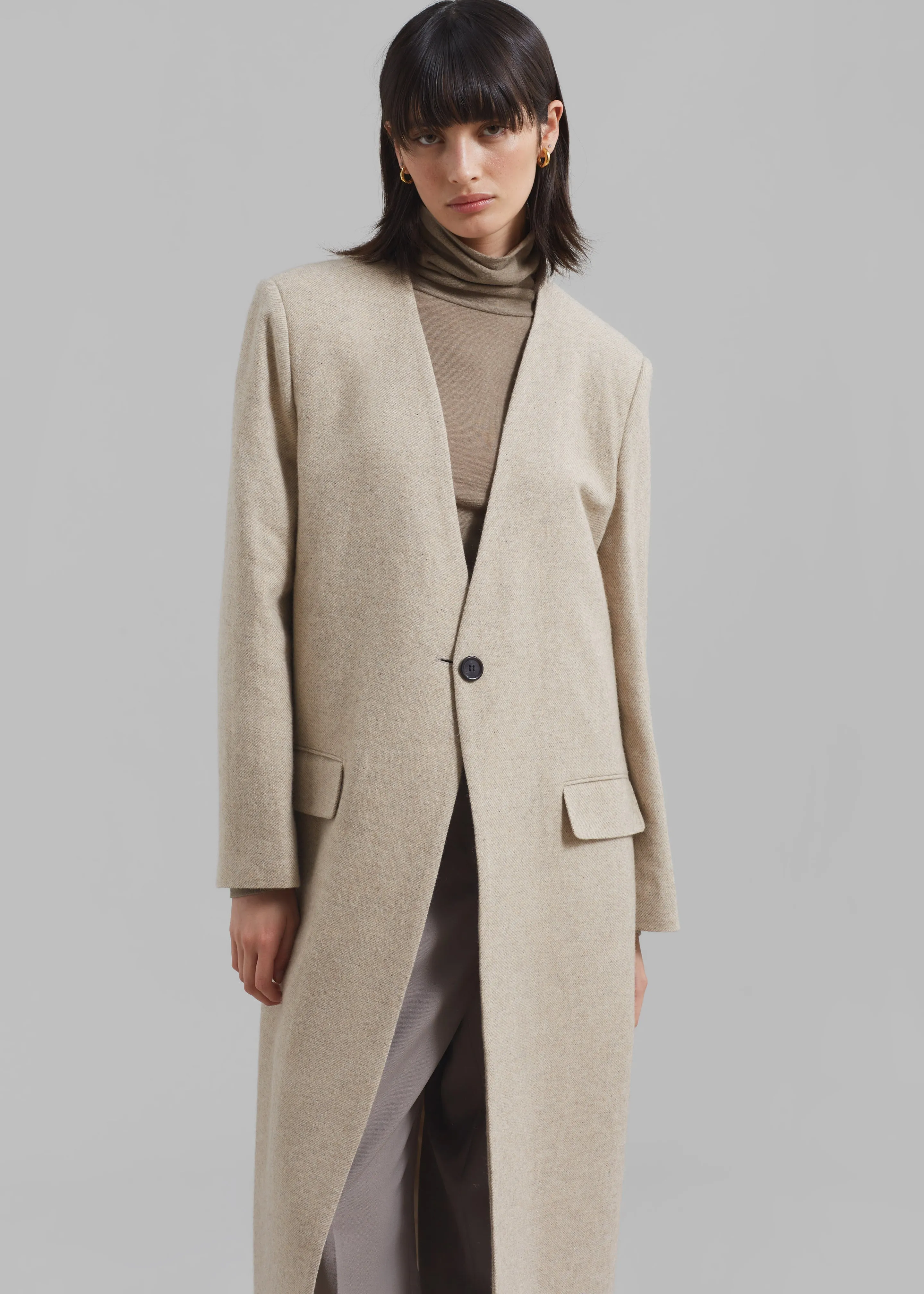 Lyla Wool Coat - Beige sold by Frankie Shop product image thumbnail 4
