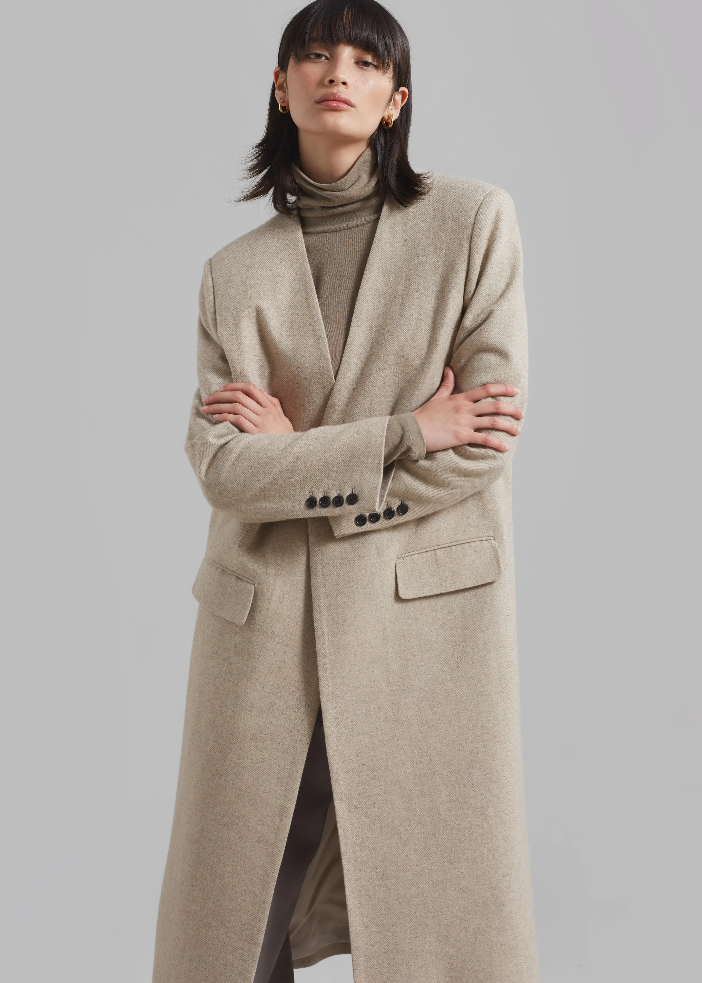 Lyla Wool Coat - Beige sold by Frankie Shop product image thumbnail 2