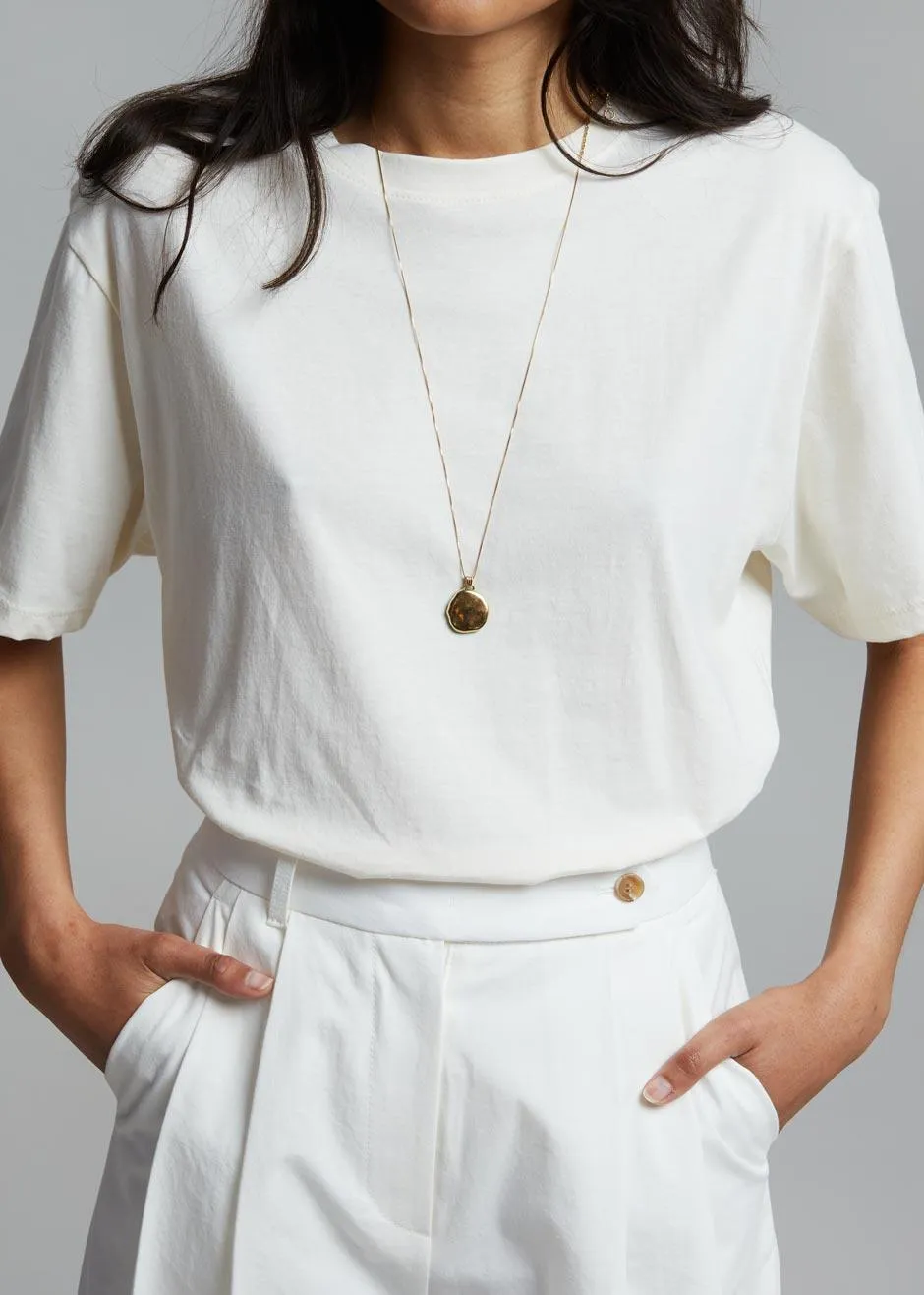 Lilou Simple Tee - Beige sold by Frankie Shop product image thumbnail 4