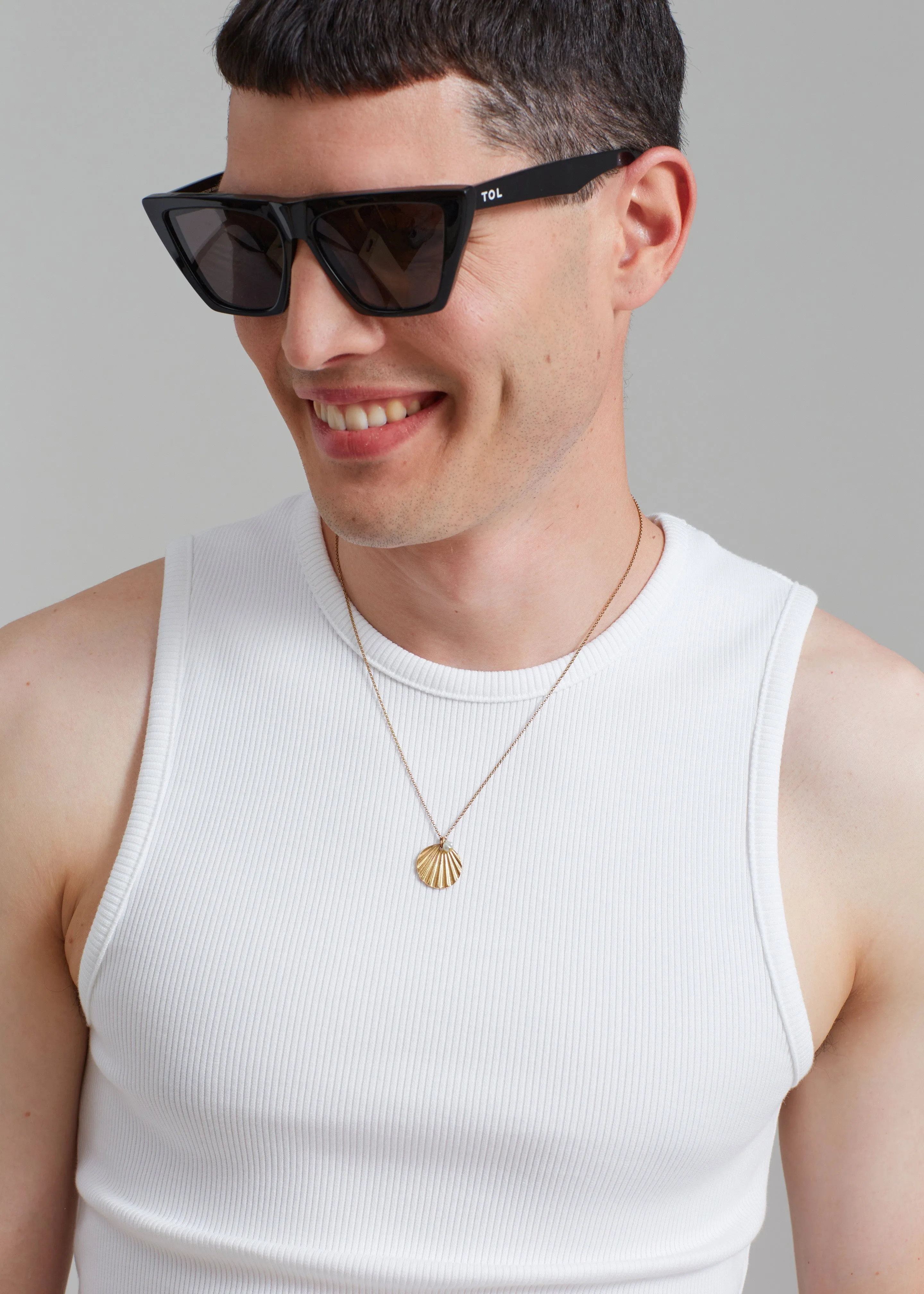 Amomento Round Neck Sleeveless Top - White sold by Frankie Shop product image thumbnail 3