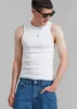 Amomento Round Neck Sleeveless Top - White sold by Frankie Shop