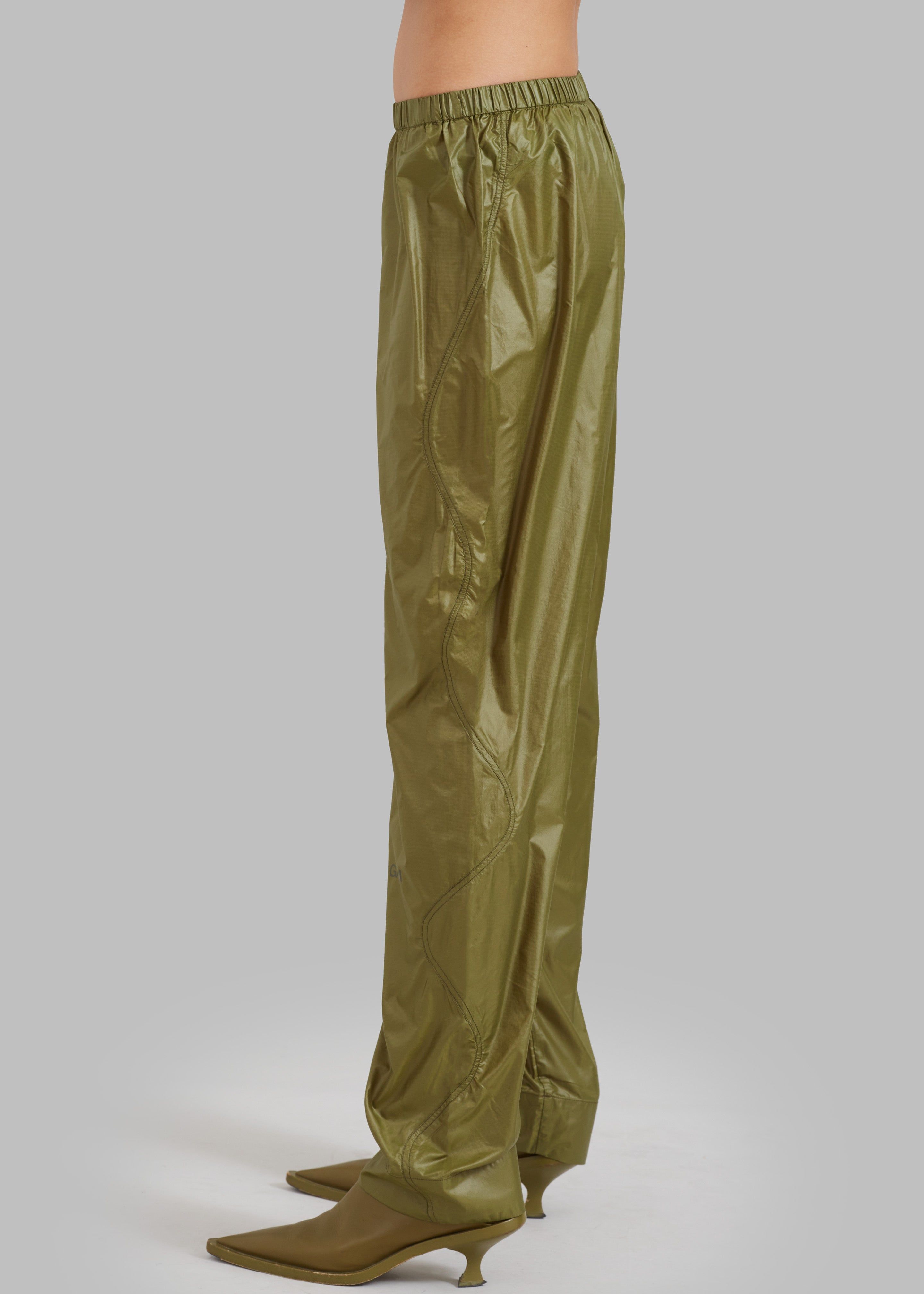 GANNI Shiny Quilt Elasticated Pants - Spaghnum sold by Frankie Shop product image thumbnail 4
