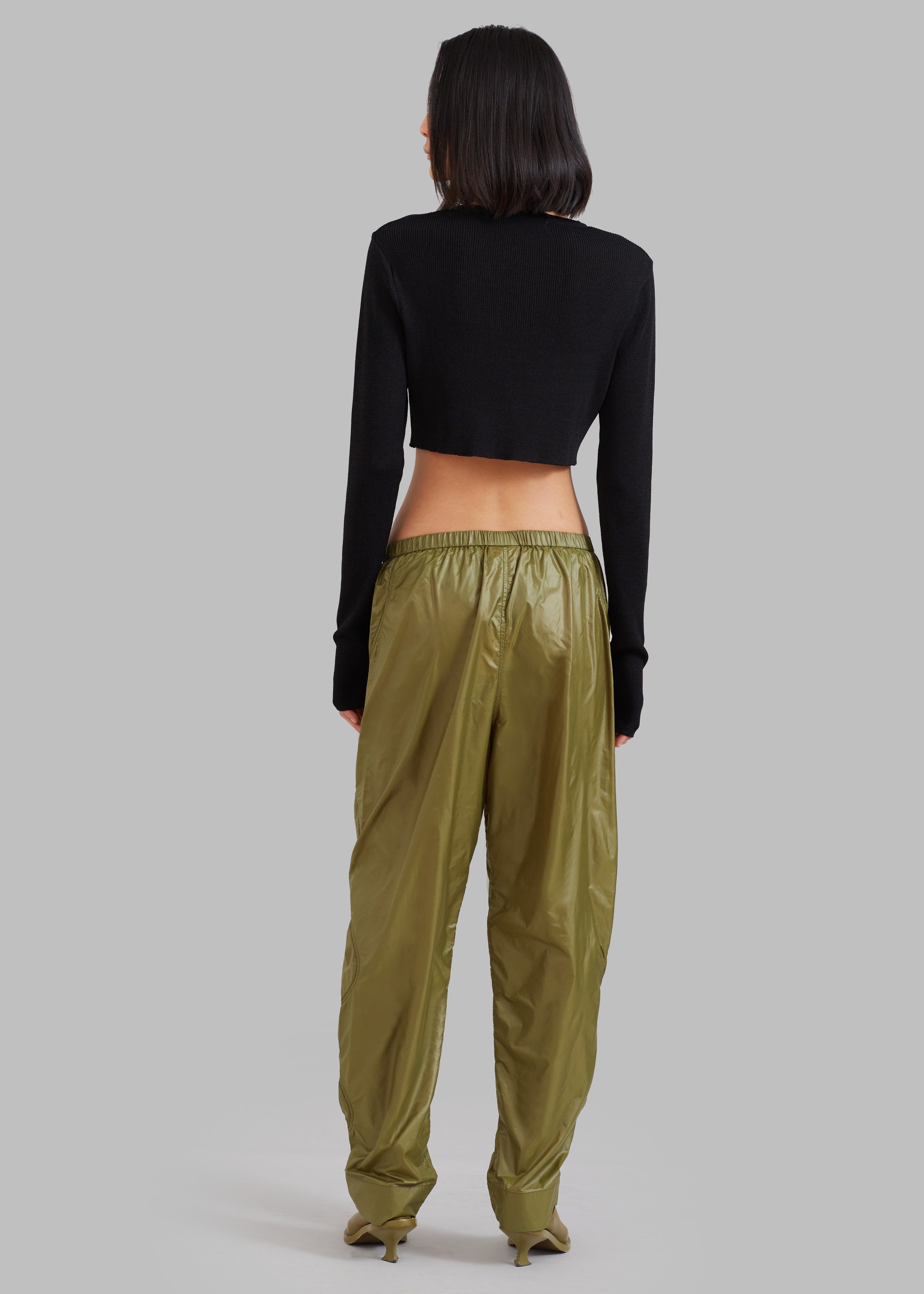 GANNI Shiny Quilt Elasticated Pants - Spaghnum sold by Frankie Shop product image thumbnail 7