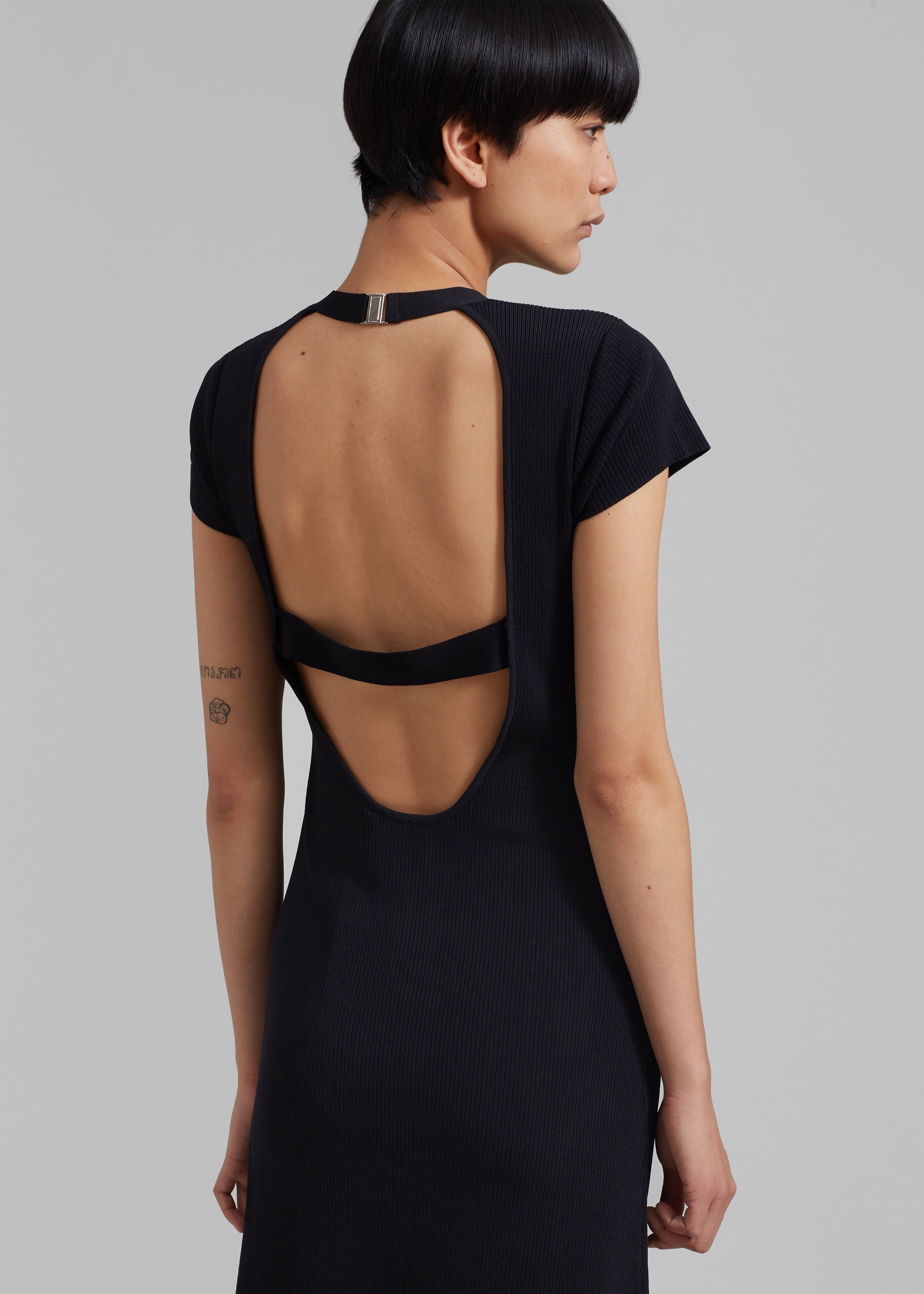 GESTUZ MonaGZ Open Back Dress - Black sold by Frankie Shop