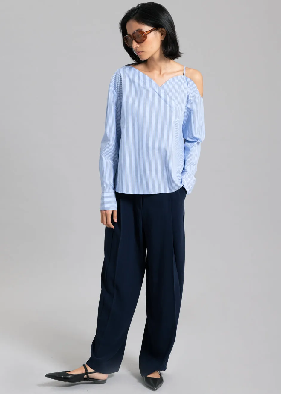 Eliz Shirt - Blue Stripe sold by Frankie Shop product image thumbnail 2
