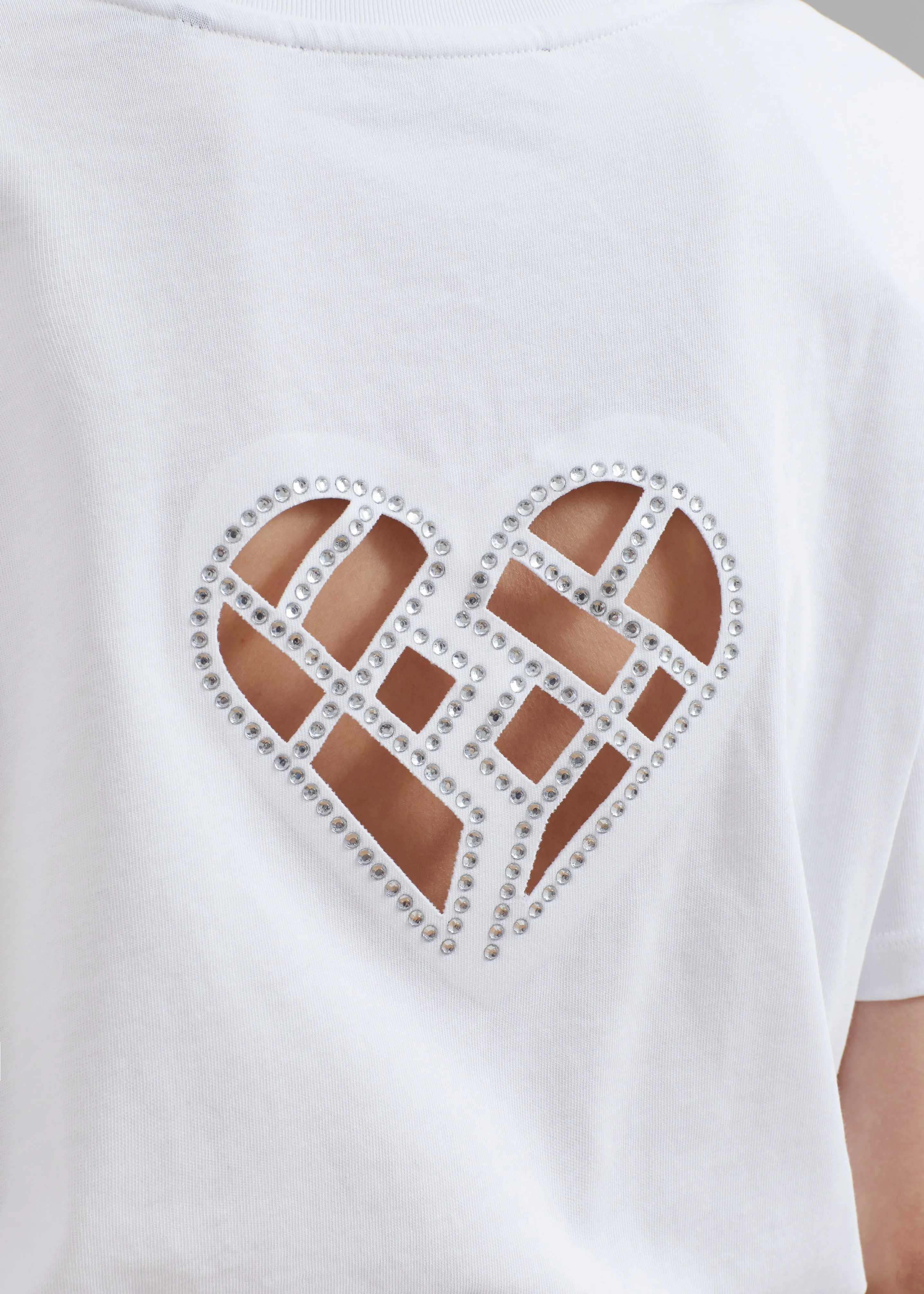 ROTATE Boxy Lasercut T-Shirt - Bright White sold by Frankie Shop product image thumbnail 4