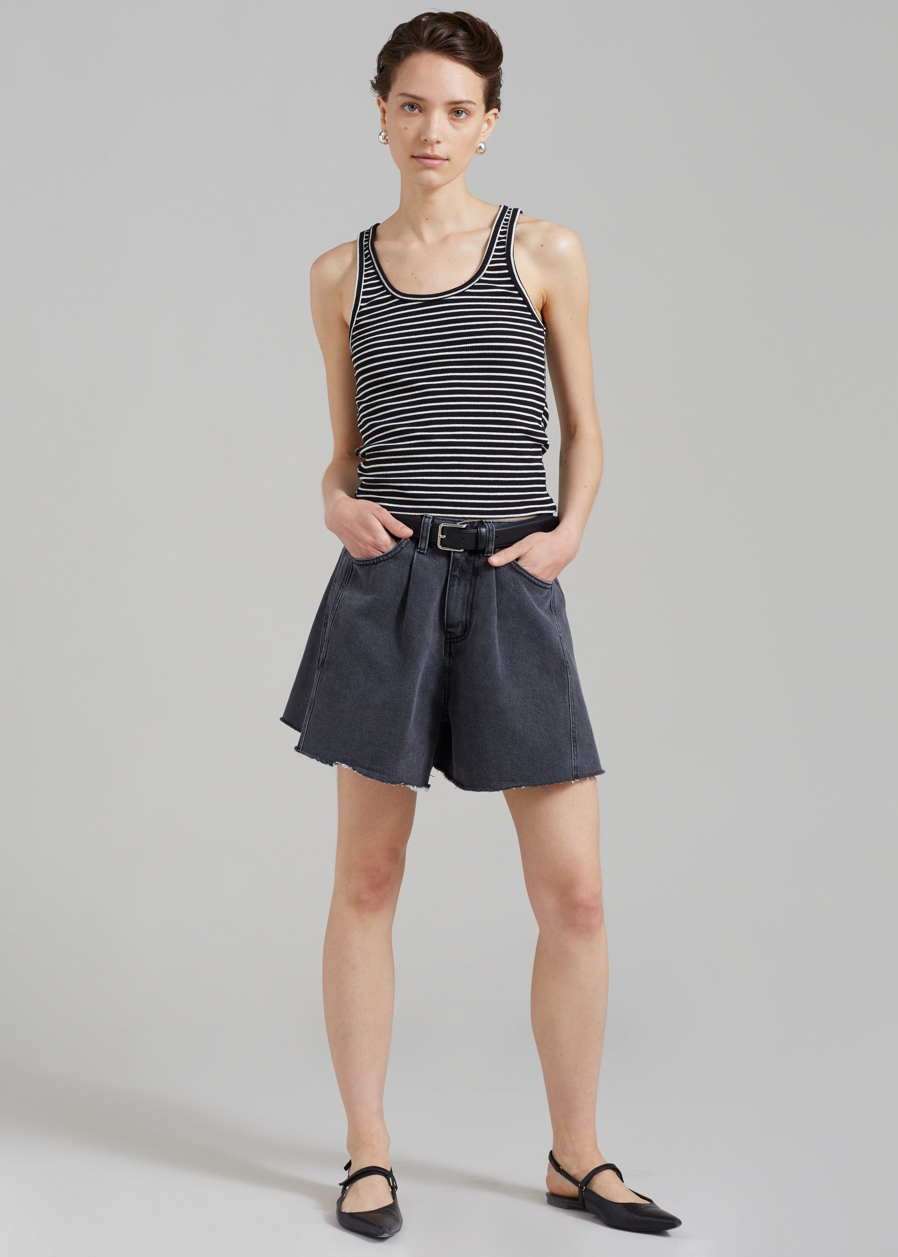 Bryn Tank Top - White Stripe sold by Frankie Shop product image thumbnail 3