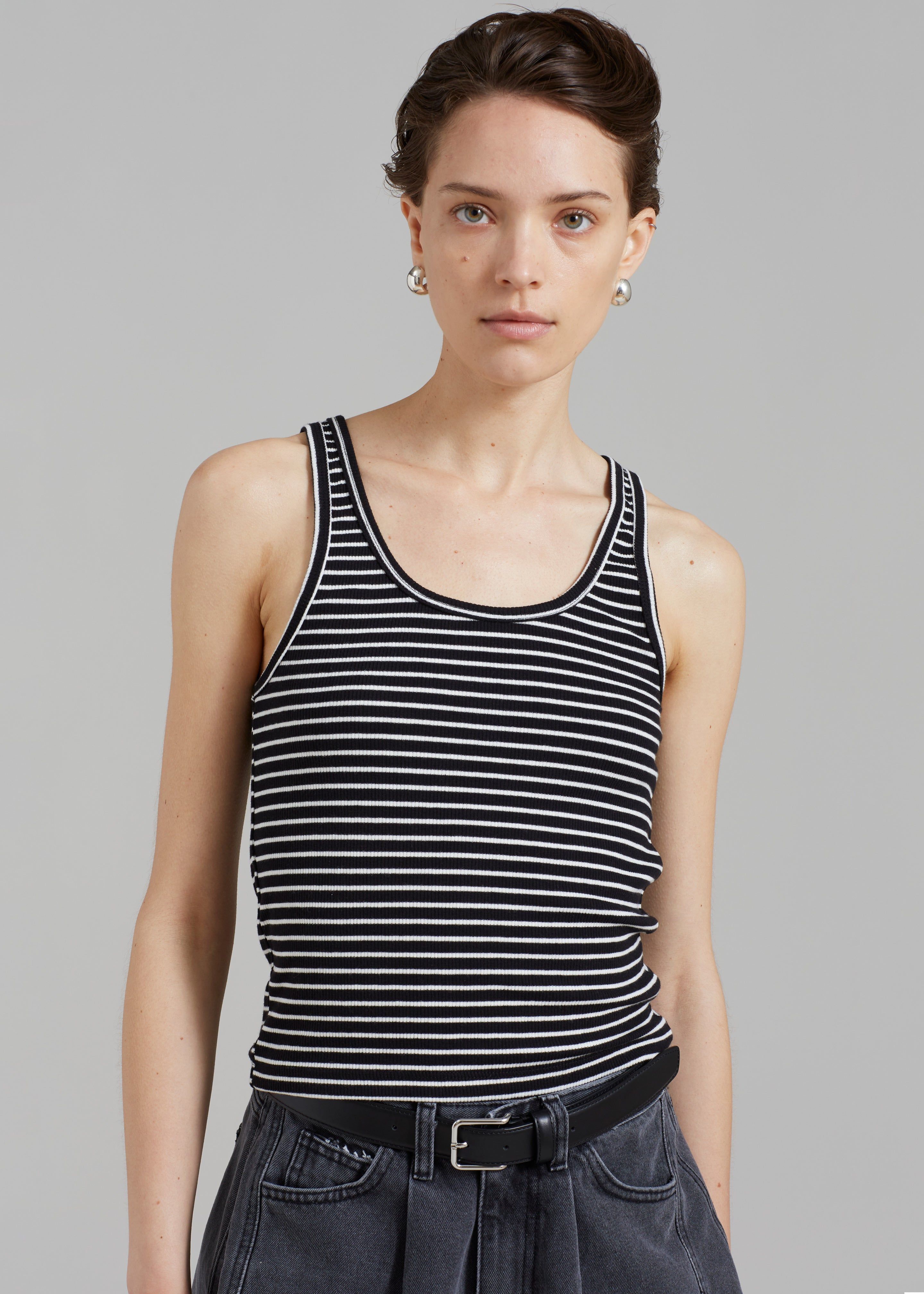 Bryn Tank Top - White Stripe sold by Frankie Shop product image thumbnail 4