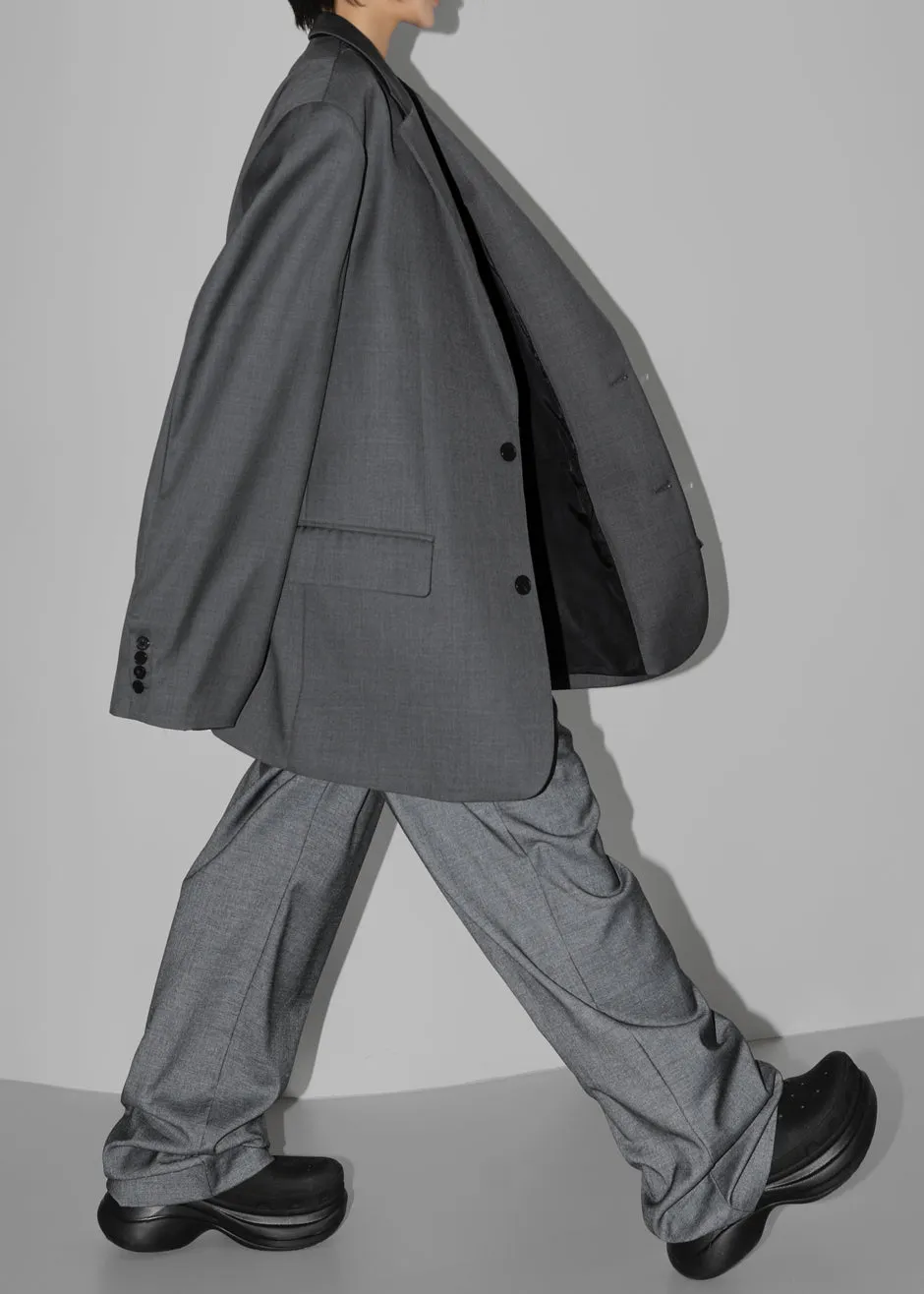 Dee Maxi Oversized Blazer - Charcoal sold by Frankie Shop