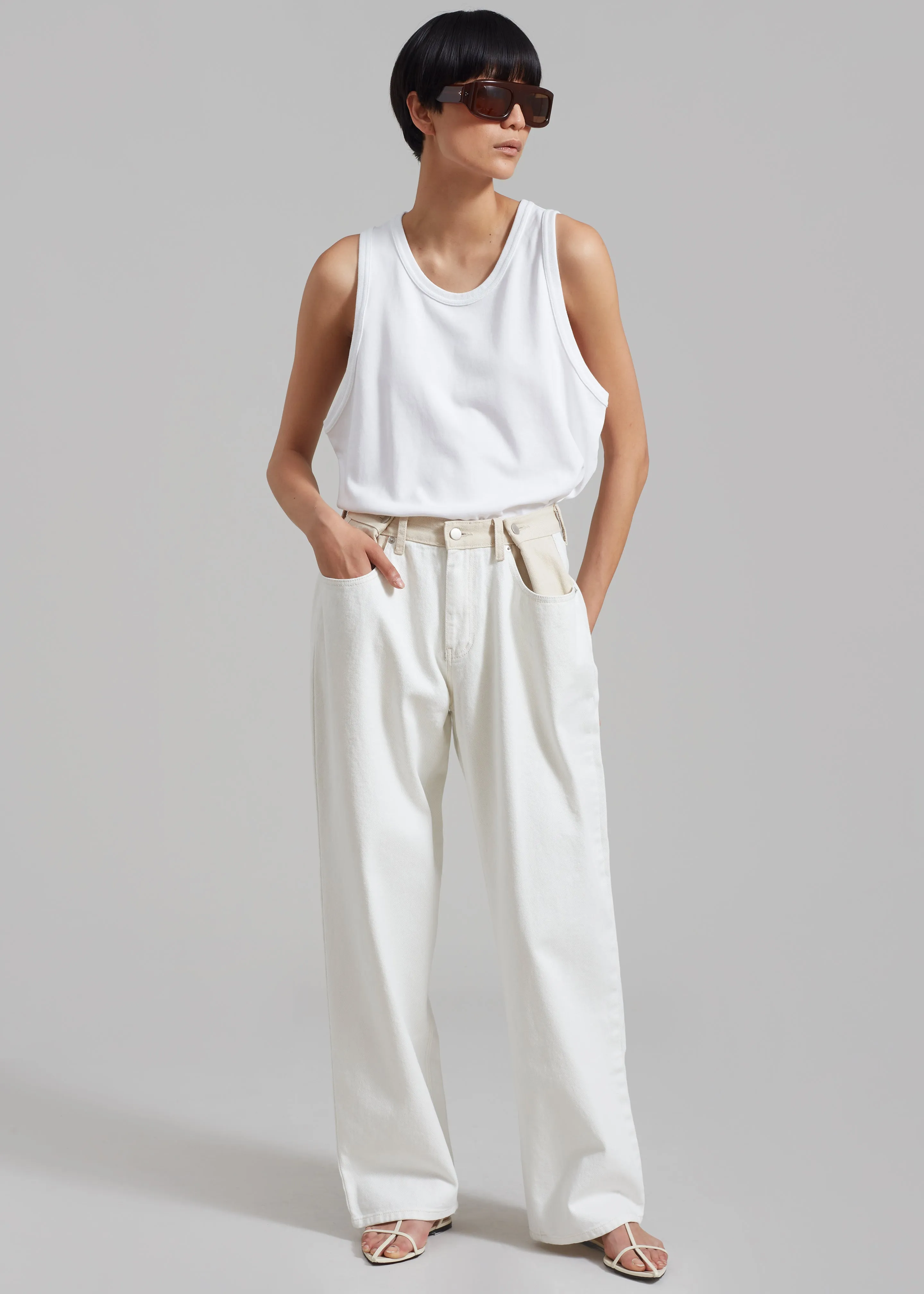 Briston Boxy Tank - White sold by Frankie Shop product image thumbnail 2