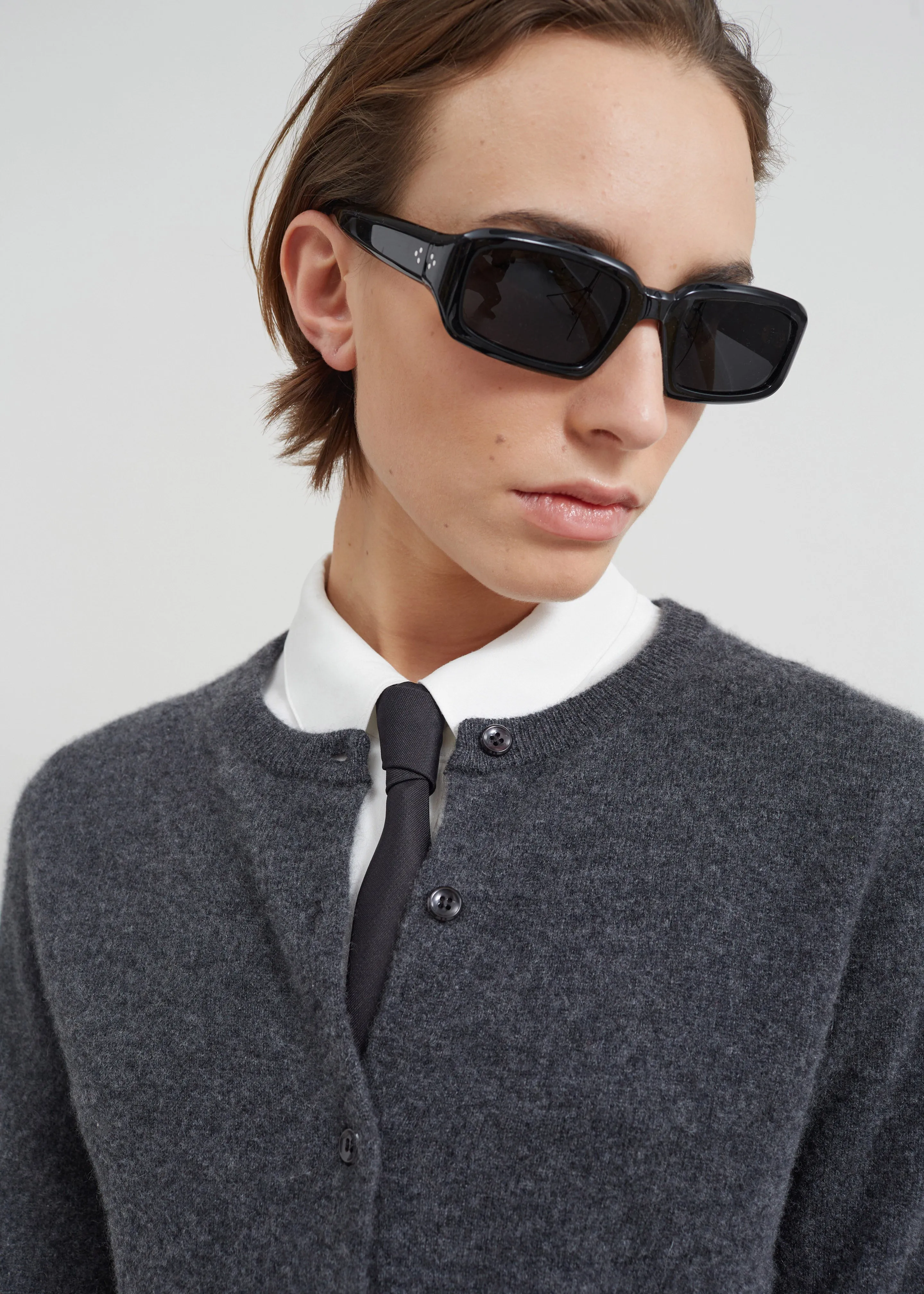 Francesca Cashmere Cardigan - Charcoal sold by Frankie Shop product image thumbnail 2