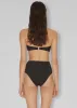 Nanushka Bente High Waist Swim Pants - Black sold by Frankie Shop