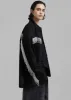 ROTATE Twill Oversized Shirt - Black sold by Frankie Shop
