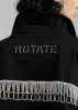 ROTATE Twill Oversized Shirt - Black sold by Frankie Shop