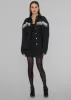 ROTATE Twill Oversized Shirt - Black sold by Frankie Shop