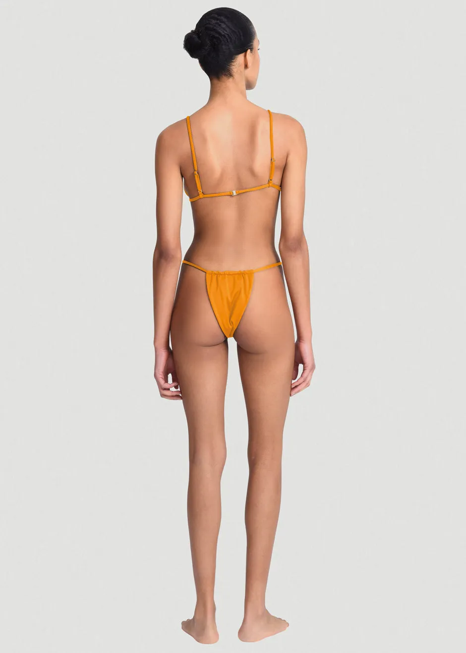 Aexae Gathered Swimsuit Bottoms - Orange sold by Frankie Shop product image thumbnail 4