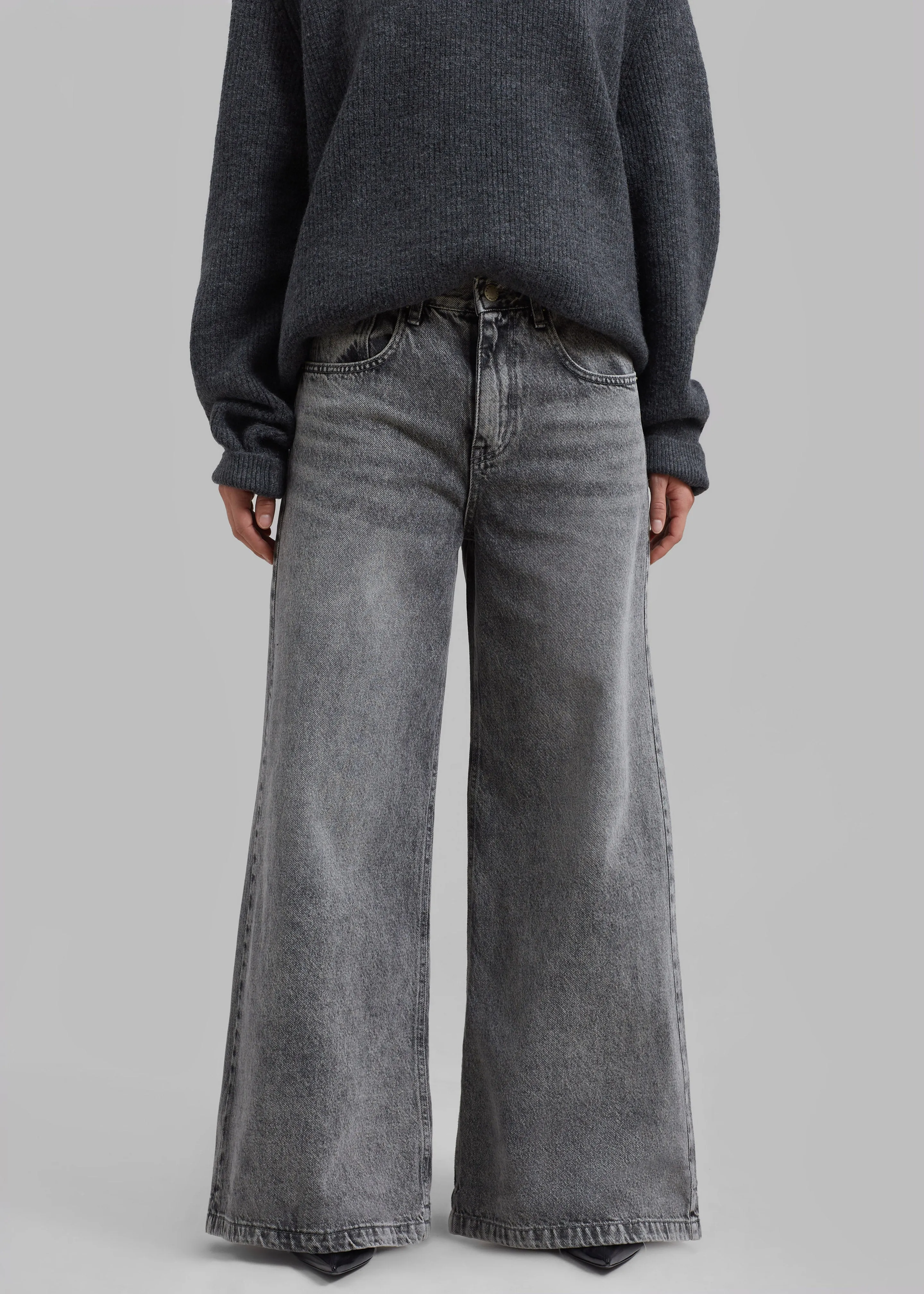 Alani Wide Leg Jeans - Black Wash sold by Frankie Shop product image thumbnail 5