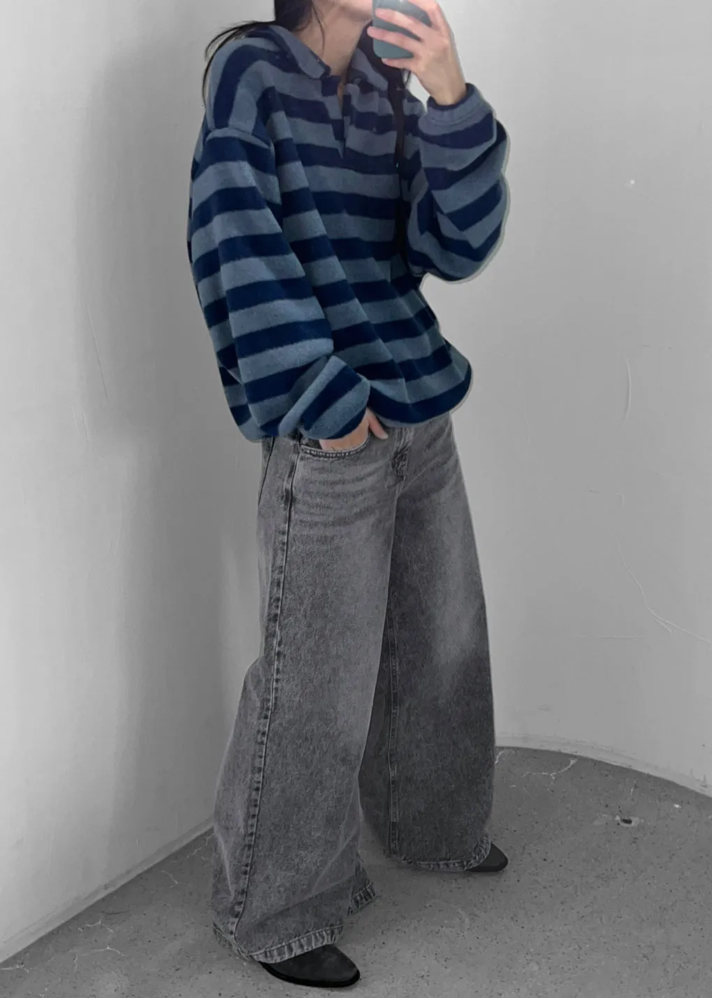 Alani Wide Leg Jeans - Black Wash sold by Frankie Shop product image thumbnail 4