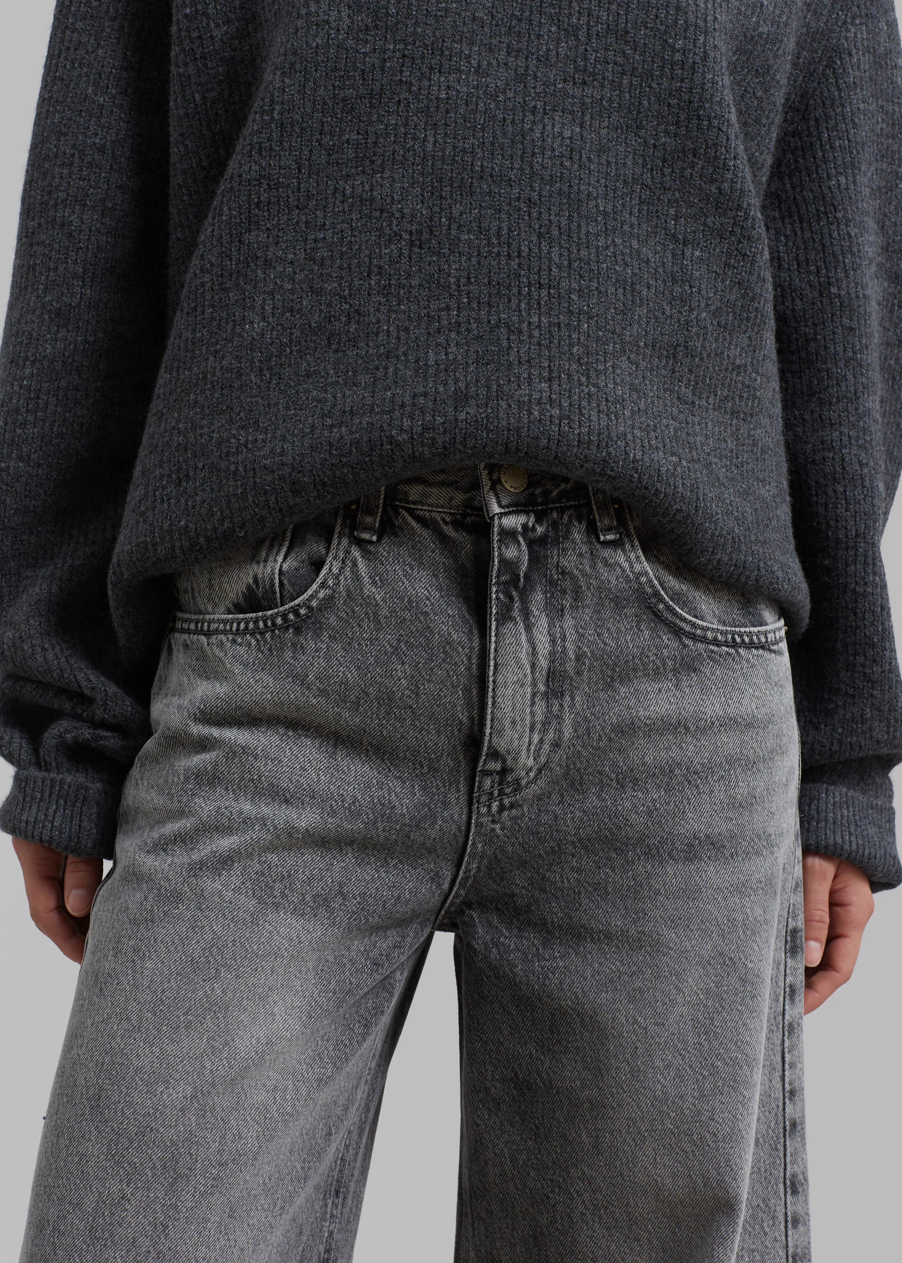 Alani Wide Leg Jeans - Black Wash sold by Frankie Shop product image thumbnail 2