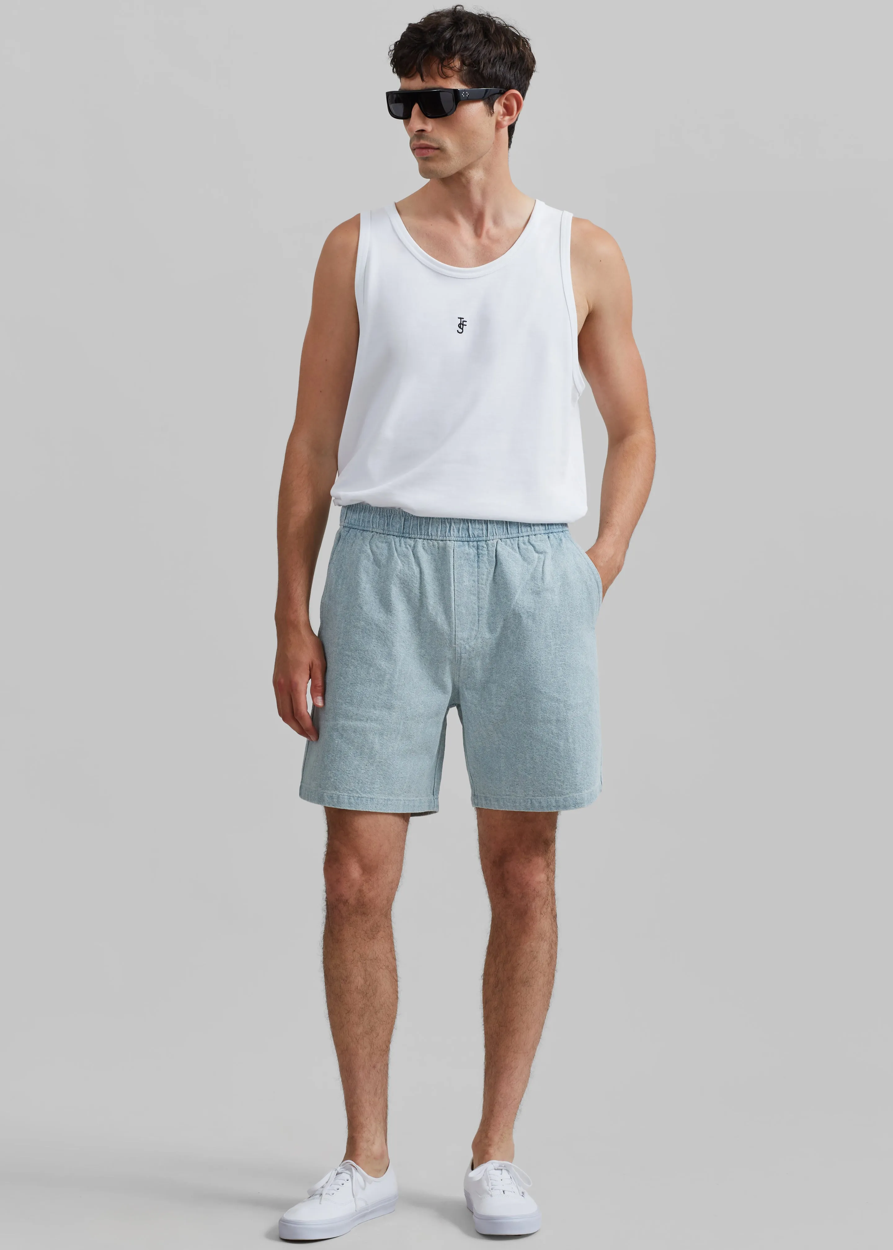 Samsøe Samsøe Sajabari Shorts - Destructed Denim sold by Frankie Shop