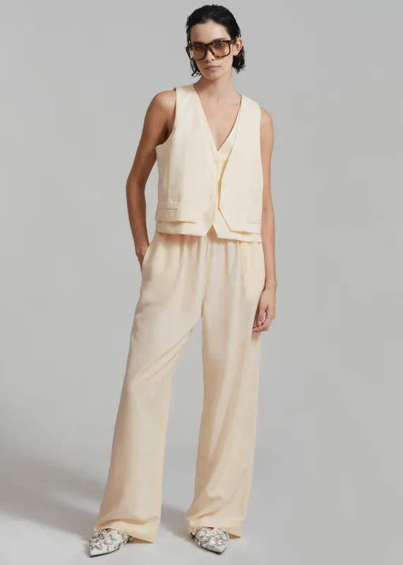 Greer Pants - Cream sold by Frankie Shop