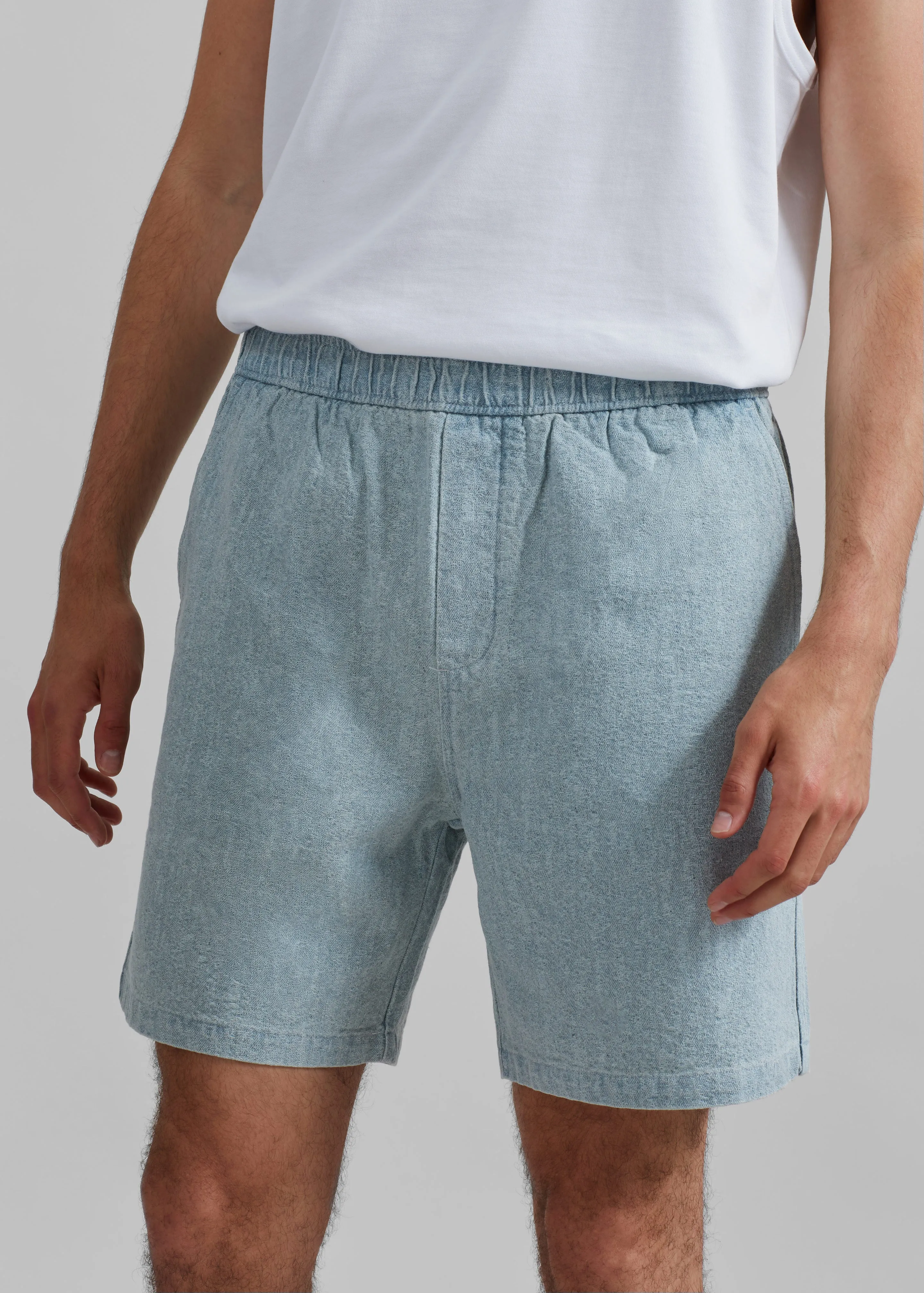 Samsøe Samsøe Sajabari Shorts - Destructed Denim sold by Frankie Shop product image thumbnail 4