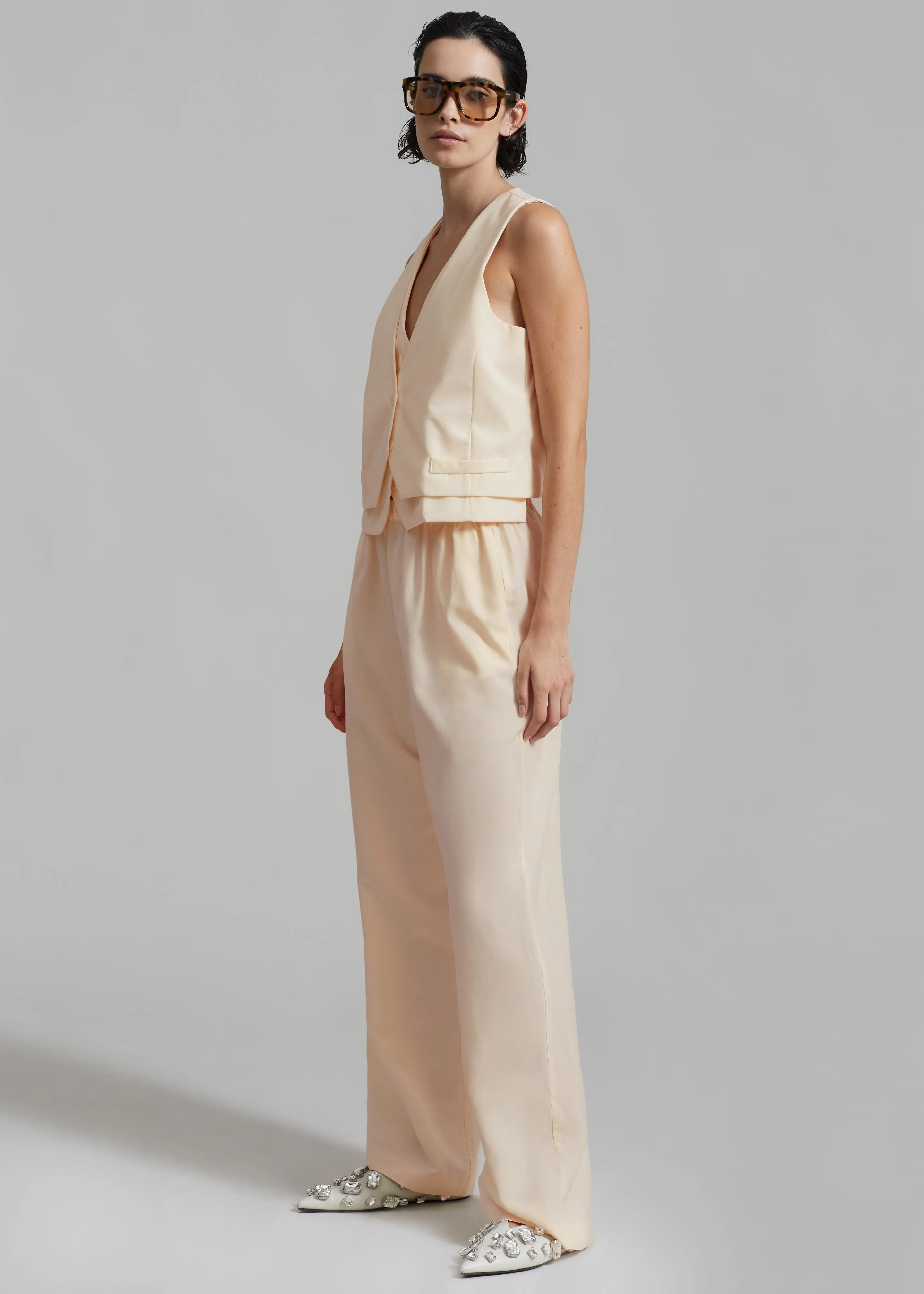 Greer Pants - Cream sold by Frankie Shop product image thumbnail 5