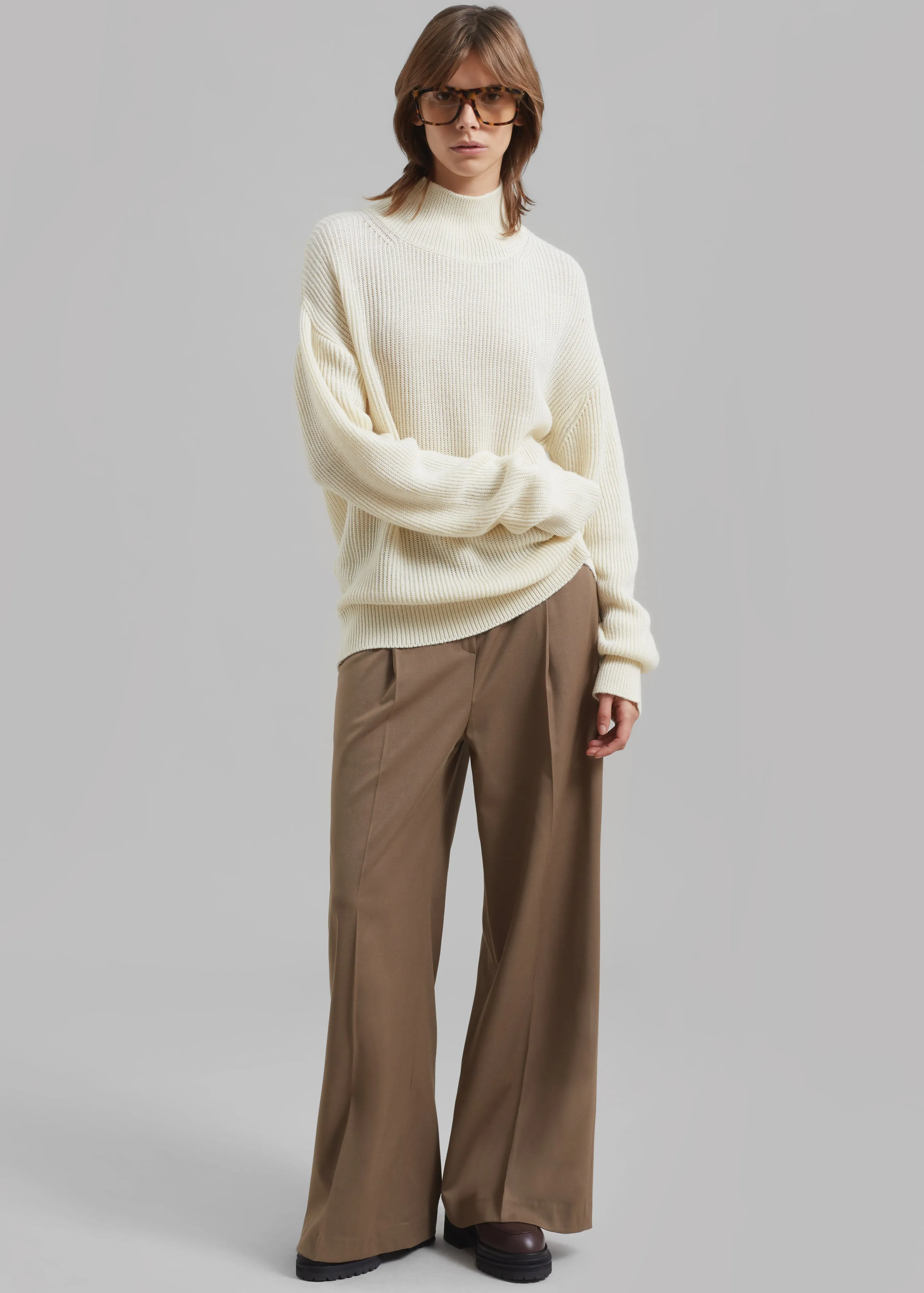 Amomento Turtleneck Pullover - Ecru sold by Frankie Shop product image thumbnail 2