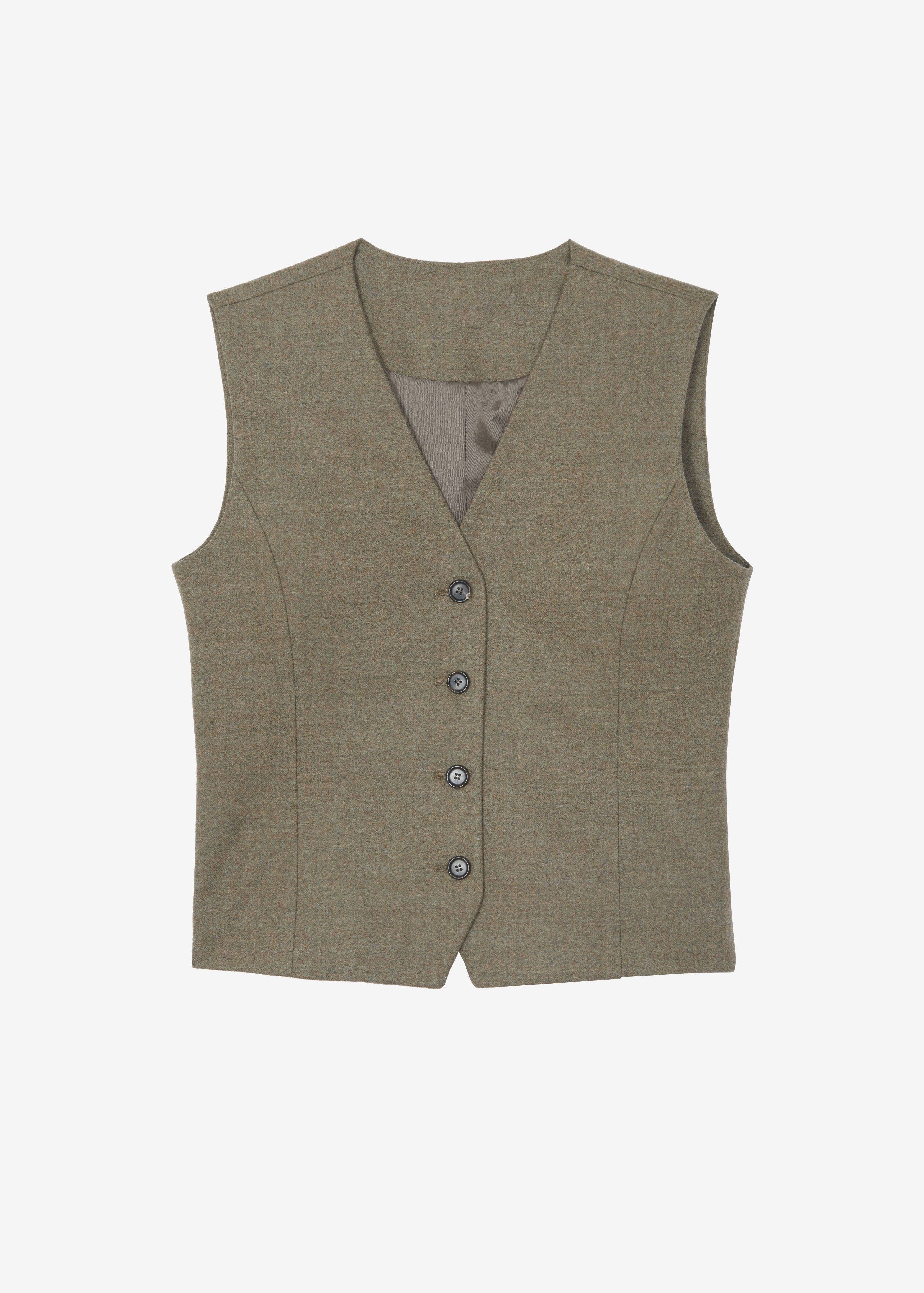 Eleanor Wool Vest - Taupe Melange sold by Frankie Shop product image thumbnail 7