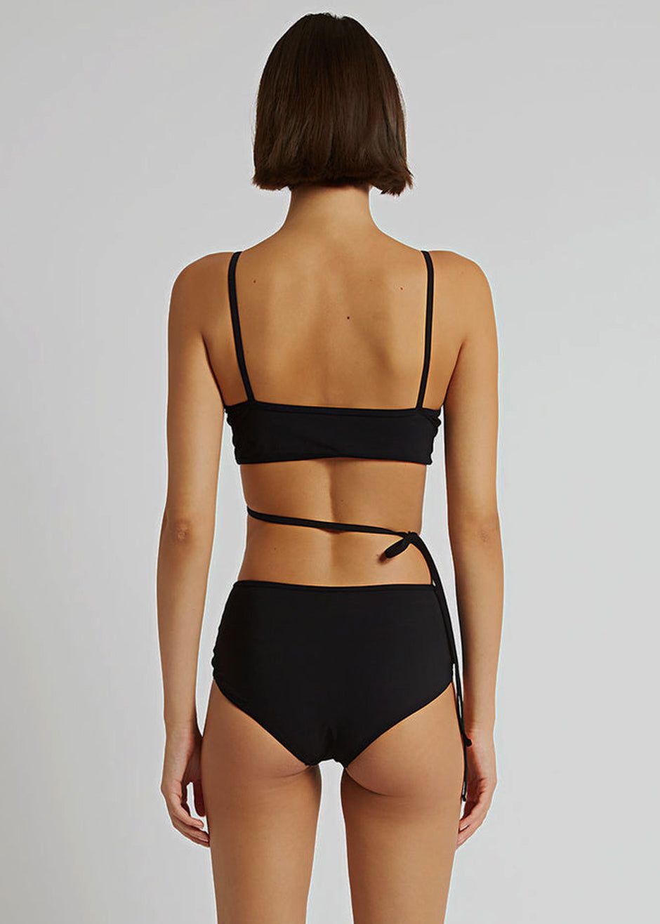 Christopher Esber Bikini Bandeau Tie One Piece - Black sold by Frankie Shop product image thumbnail 5