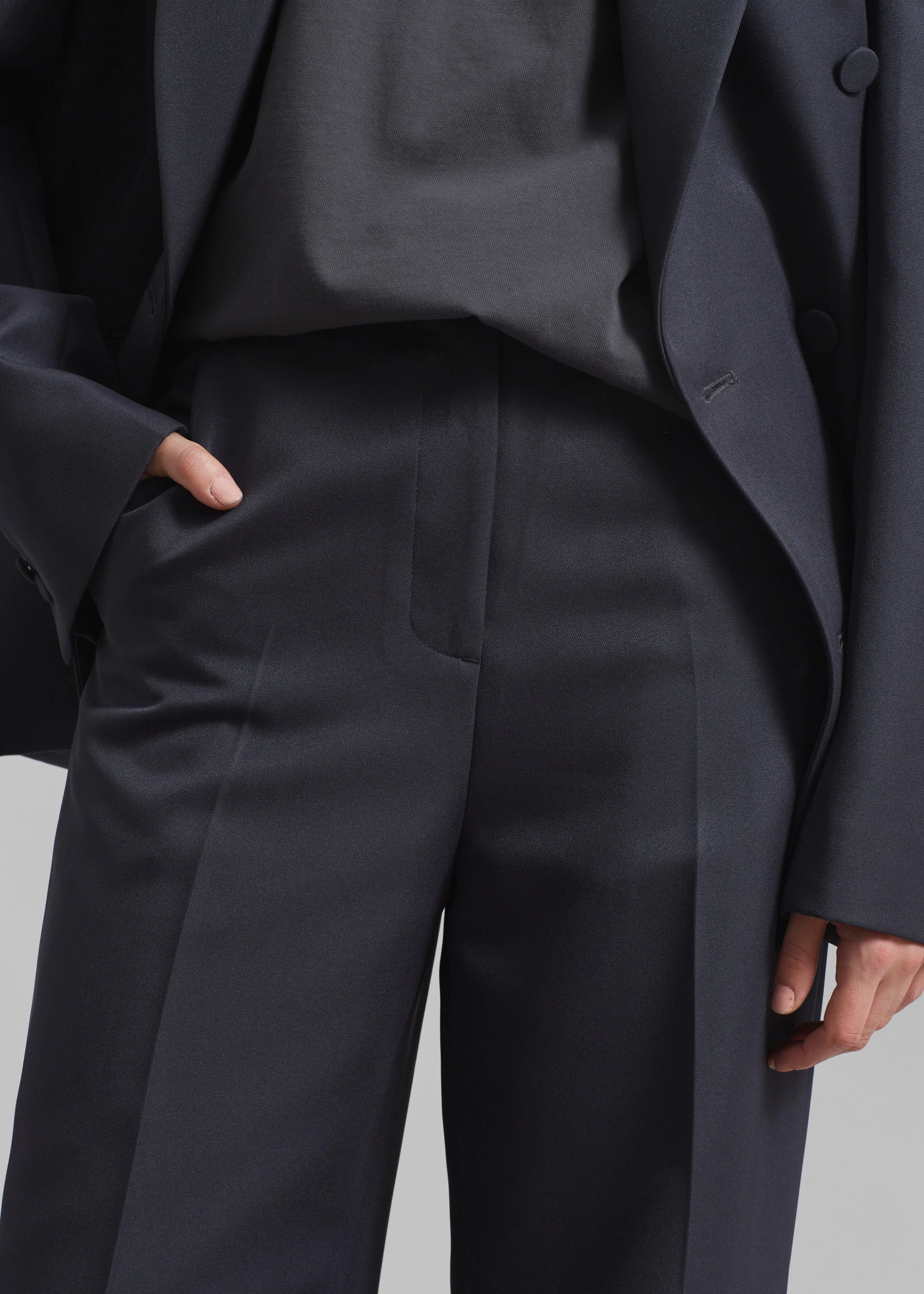 Dixie Trousers - Charcoal sold by Frankie Shop product image thumbnail 3