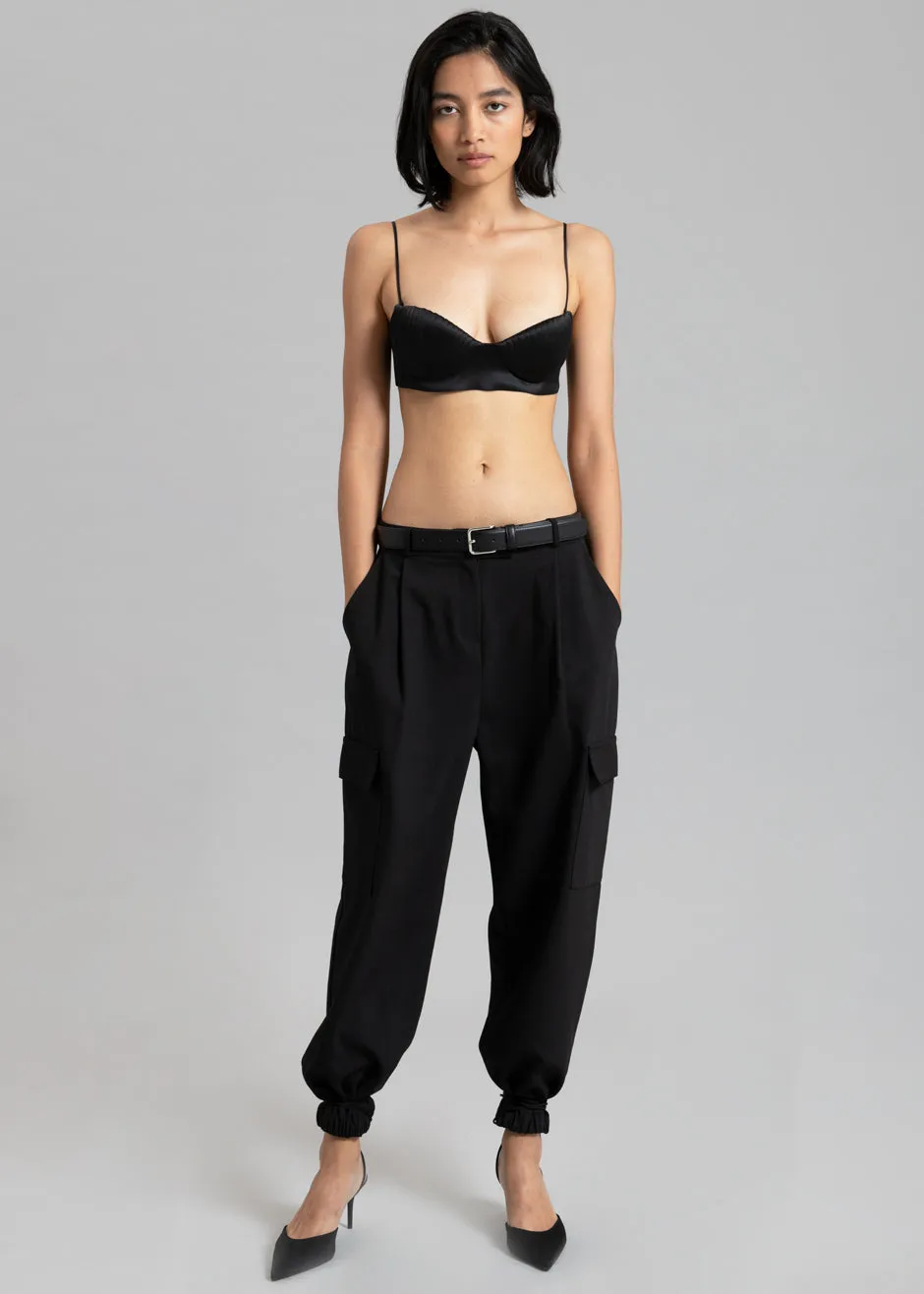 Bevza Seashell Short Bustier Top - Black sold by Frankie Shop product image thumbnail 5