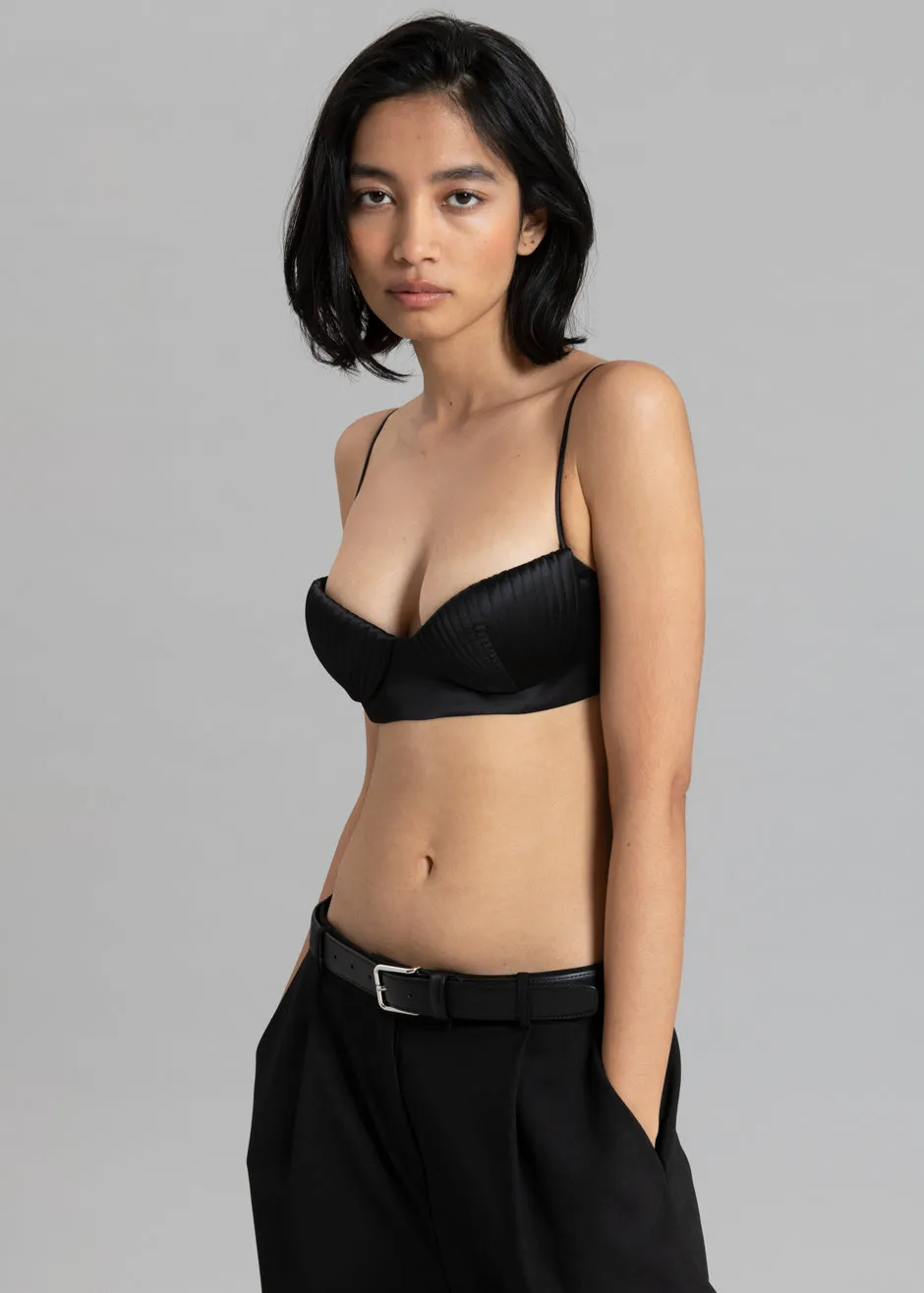 Bevza Seashell Short Bustier Top - Black sold by Frankie Shop product image thumbnail 2