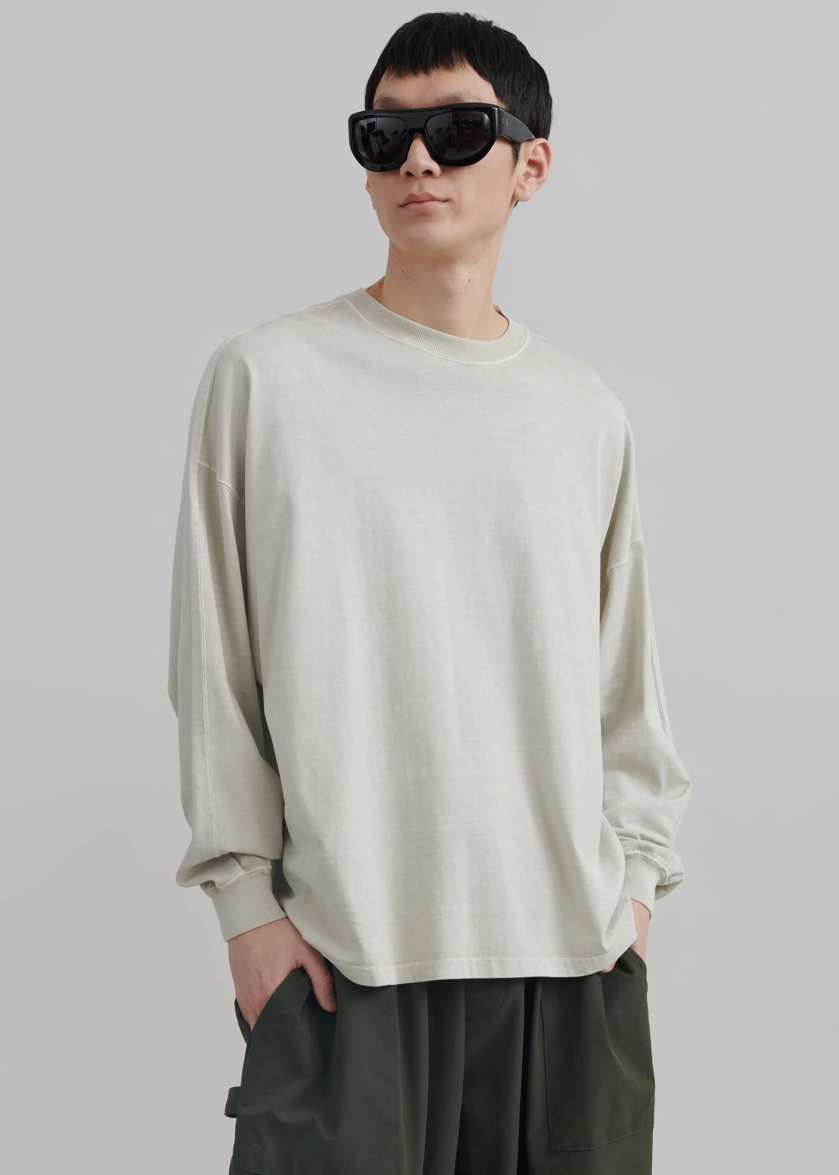 Collins Long Sleeve Tee - Beige sold by Frankie Shop product image thumbnail 5