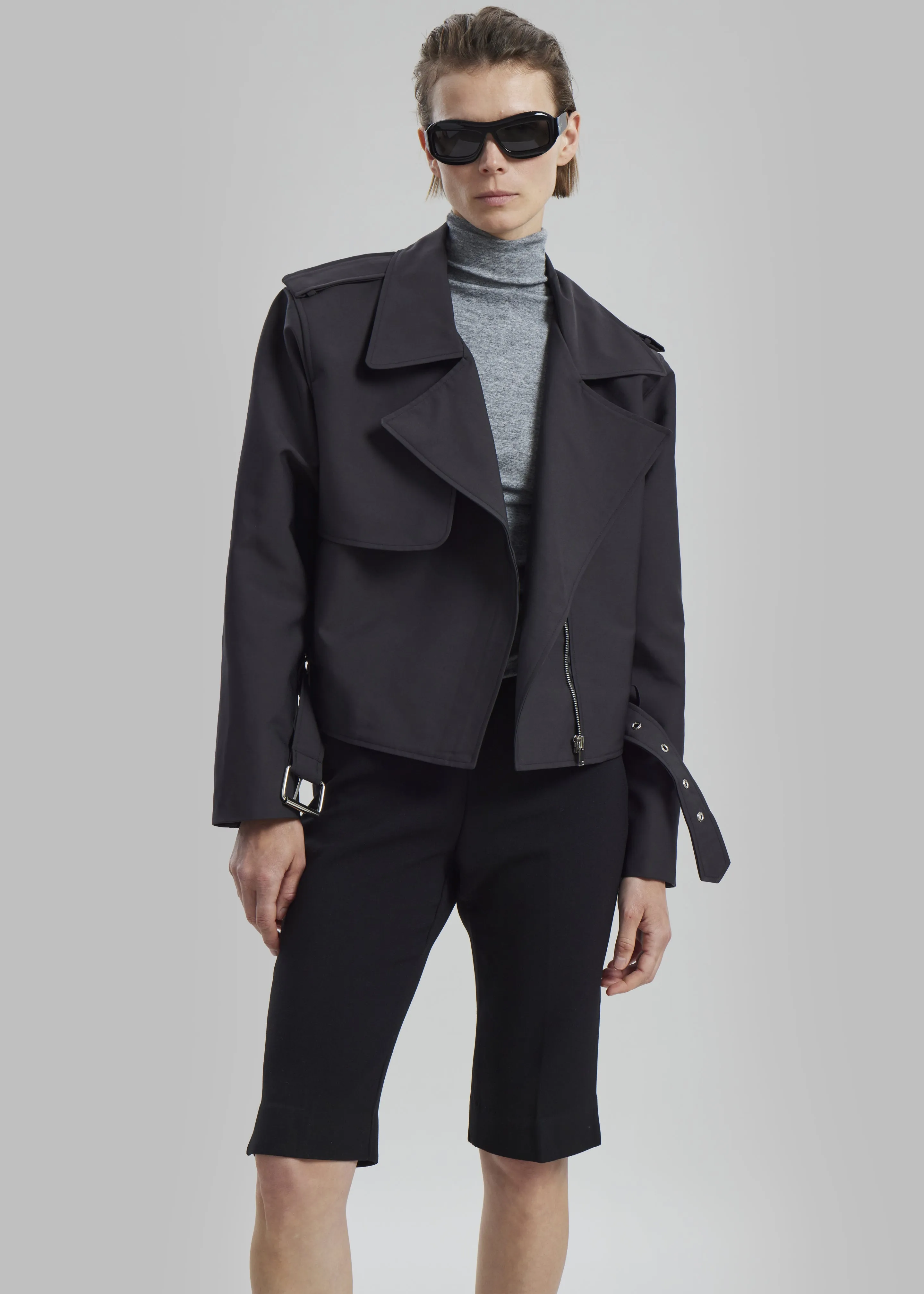 Max Short Trench - Black sold by Frankie Shop product image thumbnail 5