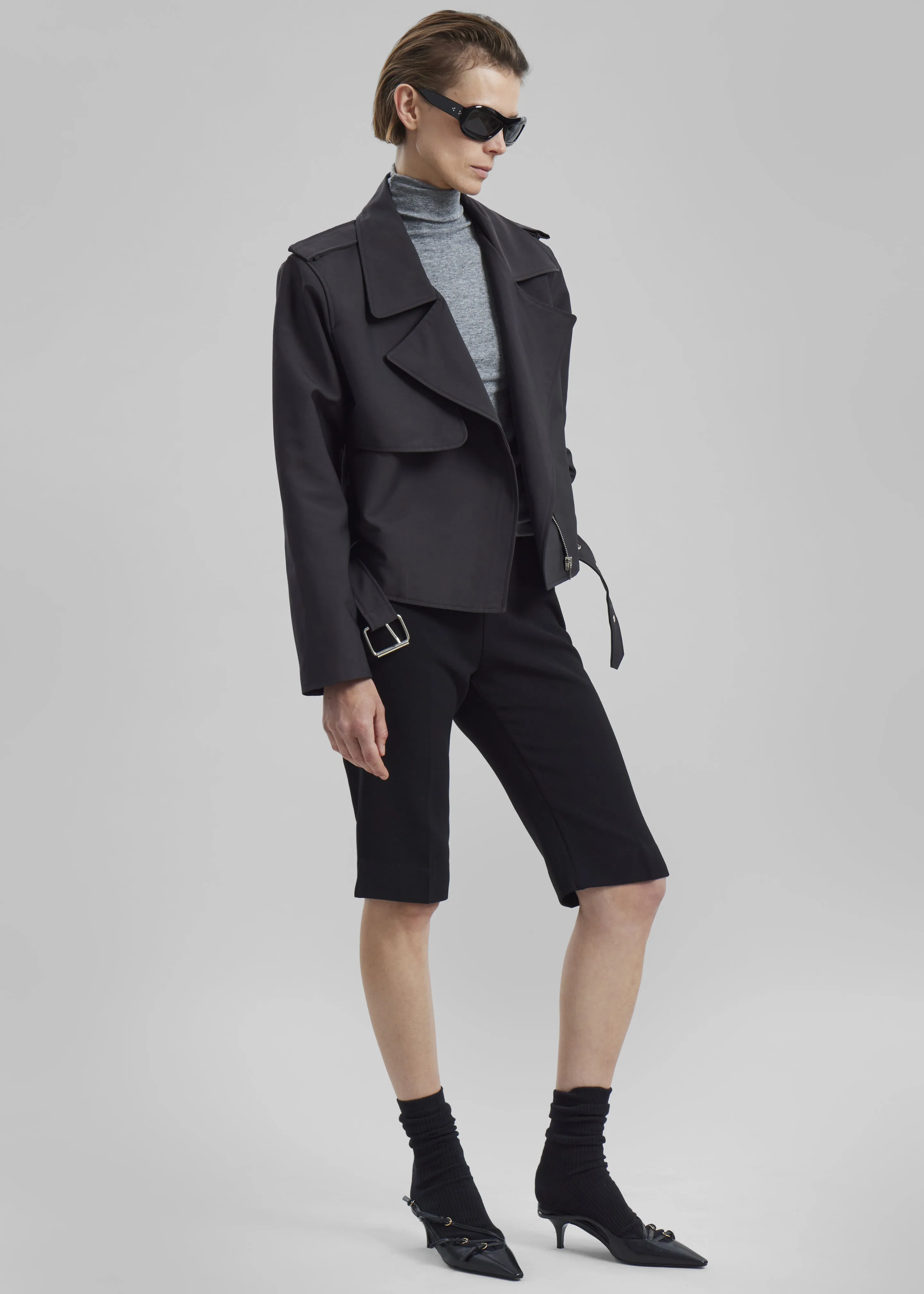 Max Short Trench - Black sold by Frankie Shop