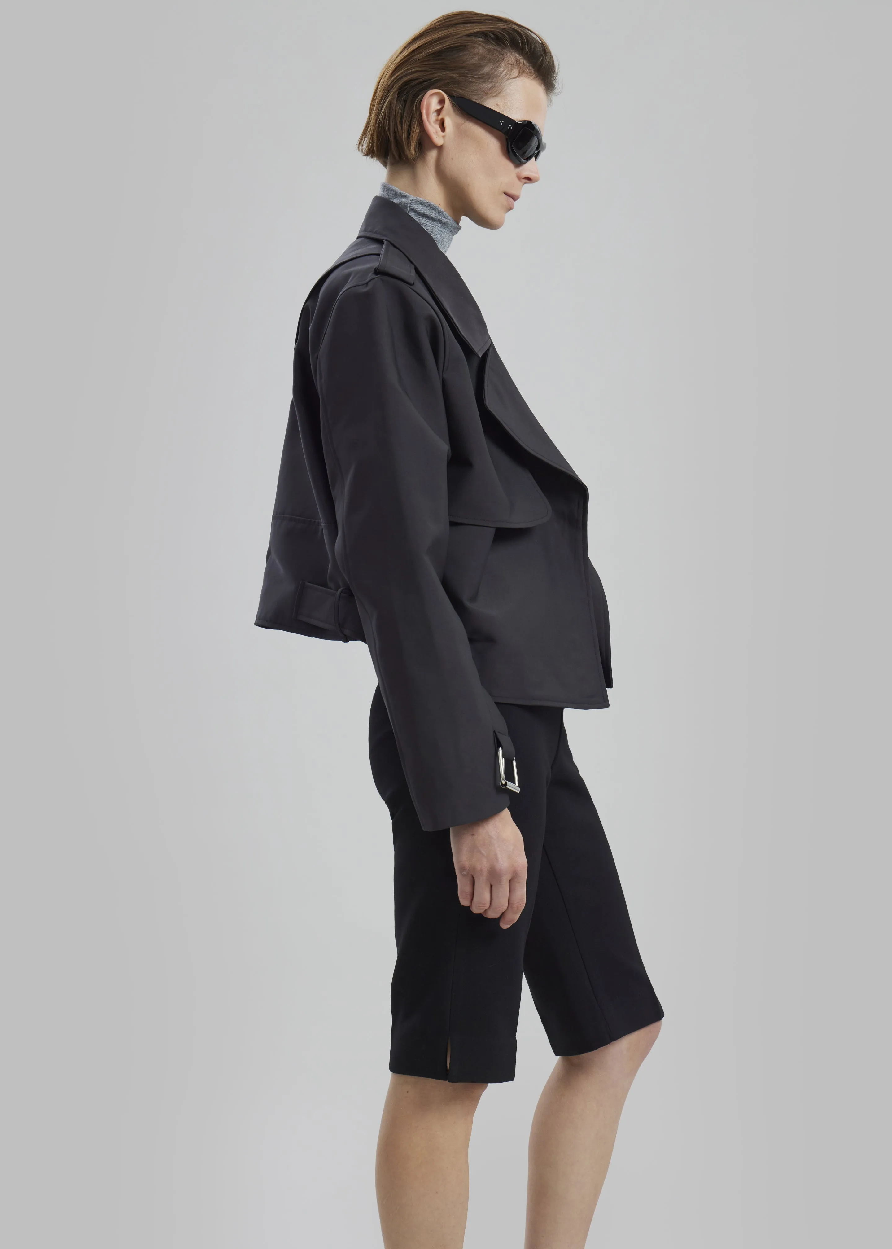 Max Short Trench - Black sold by Frankie Shop product image thumbnail 3