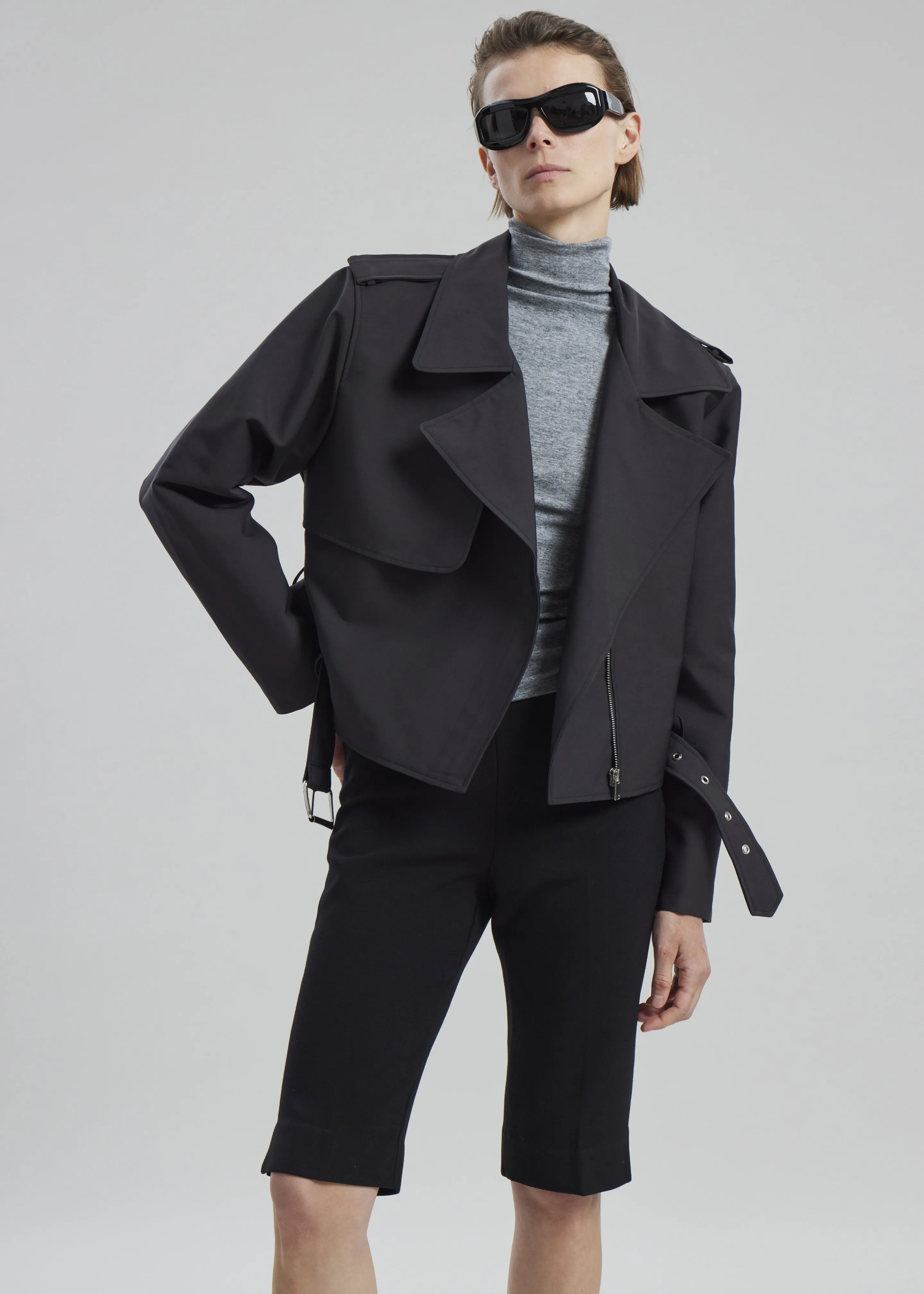 Max Short Trench - Black sold by Frankie Shop product image thumbnail 2