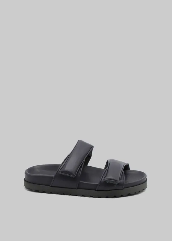 Gia x Pernille Double Strap Sandal - Anthracite made by Frankie Shop