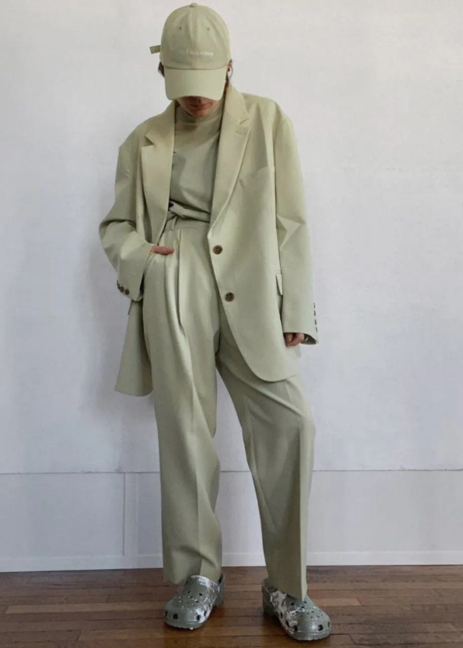Bea Suit Pants - Melon sold by Frankie Shop