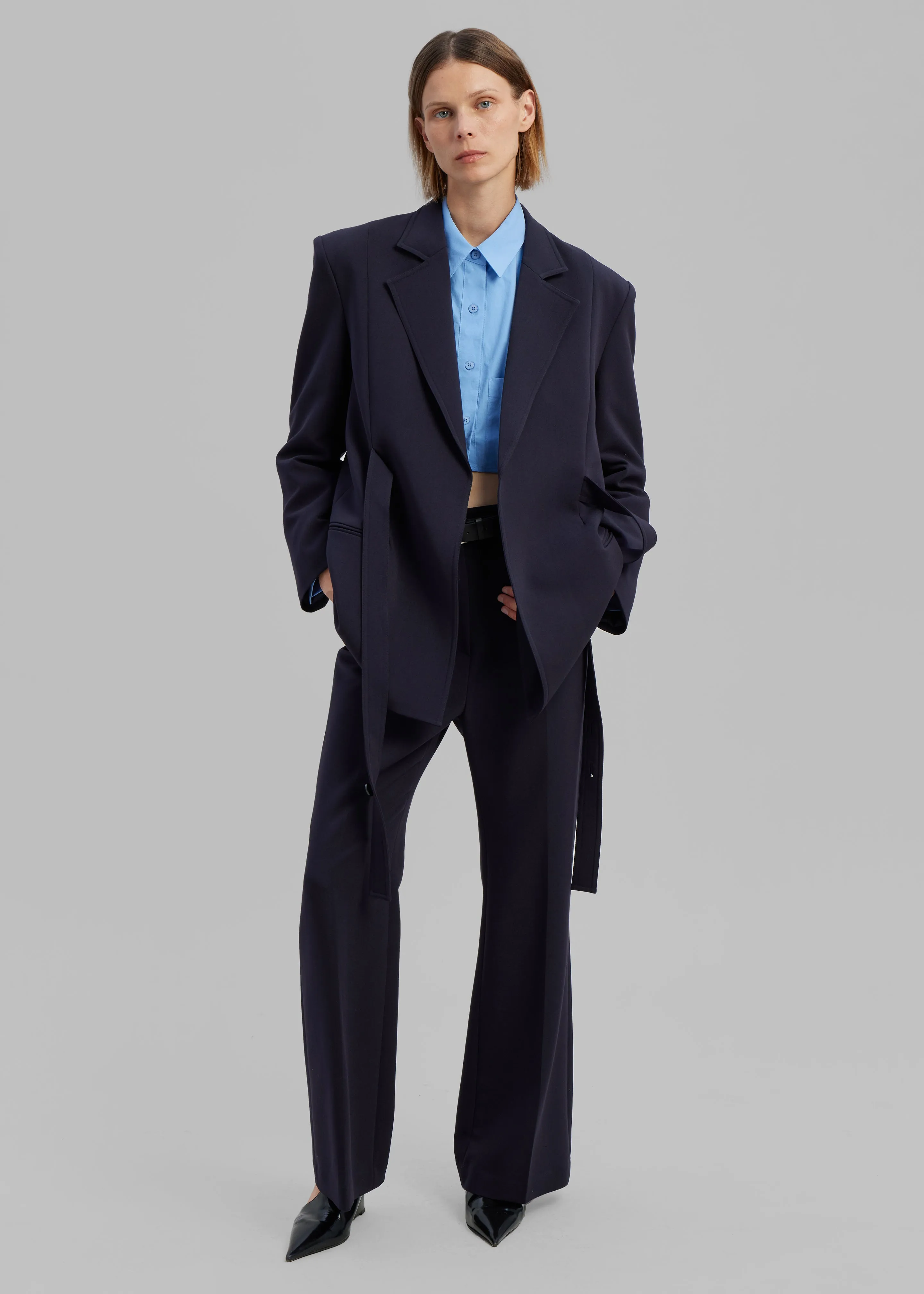 Alice Trousers - Navy sold by Frankie Shop product image thumbnail 3