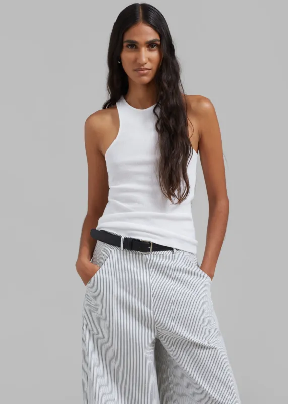 Ophelia Rib Tank Top - White sold by Frankie Shop