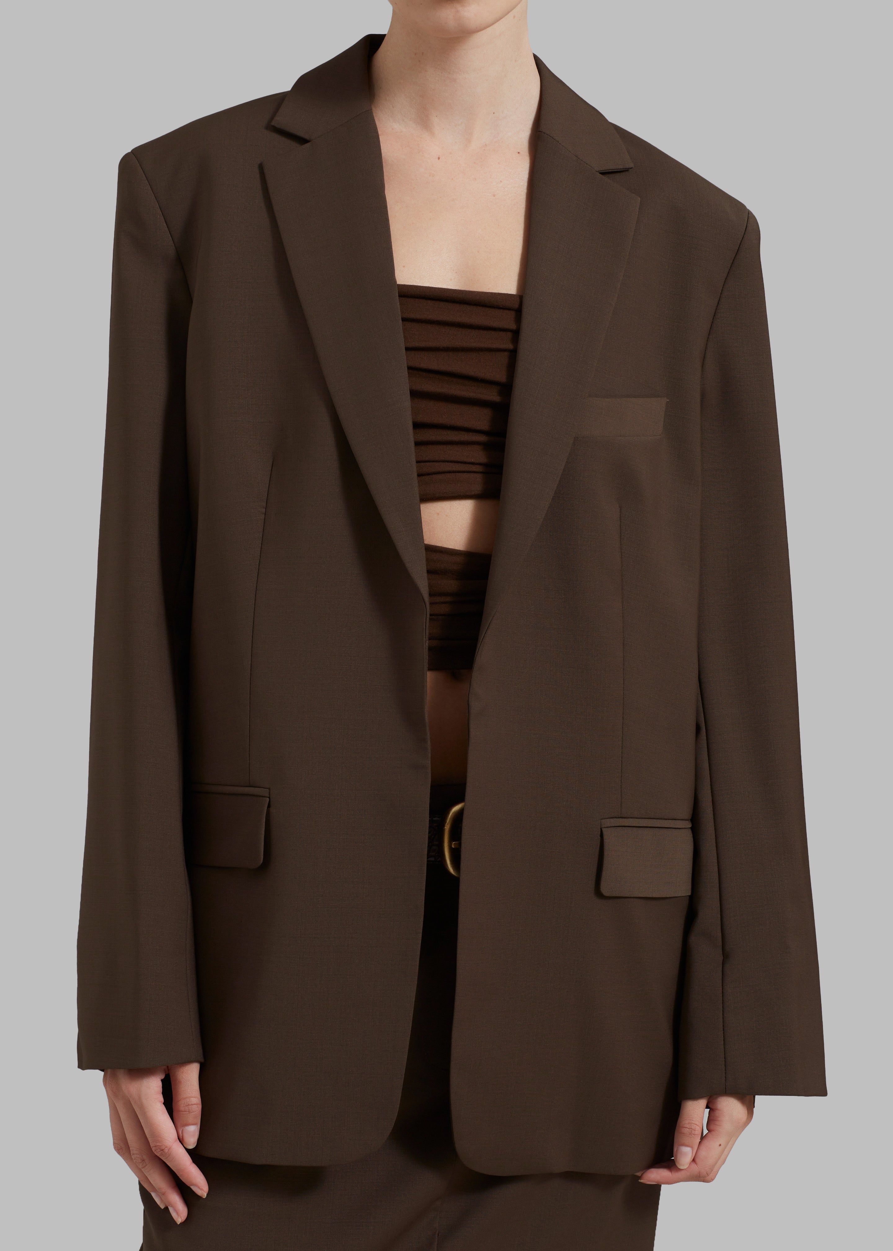 Matteau Relaxed Tailored Blazer - Coffee sold by Frankie Shop product image thumbnail 4