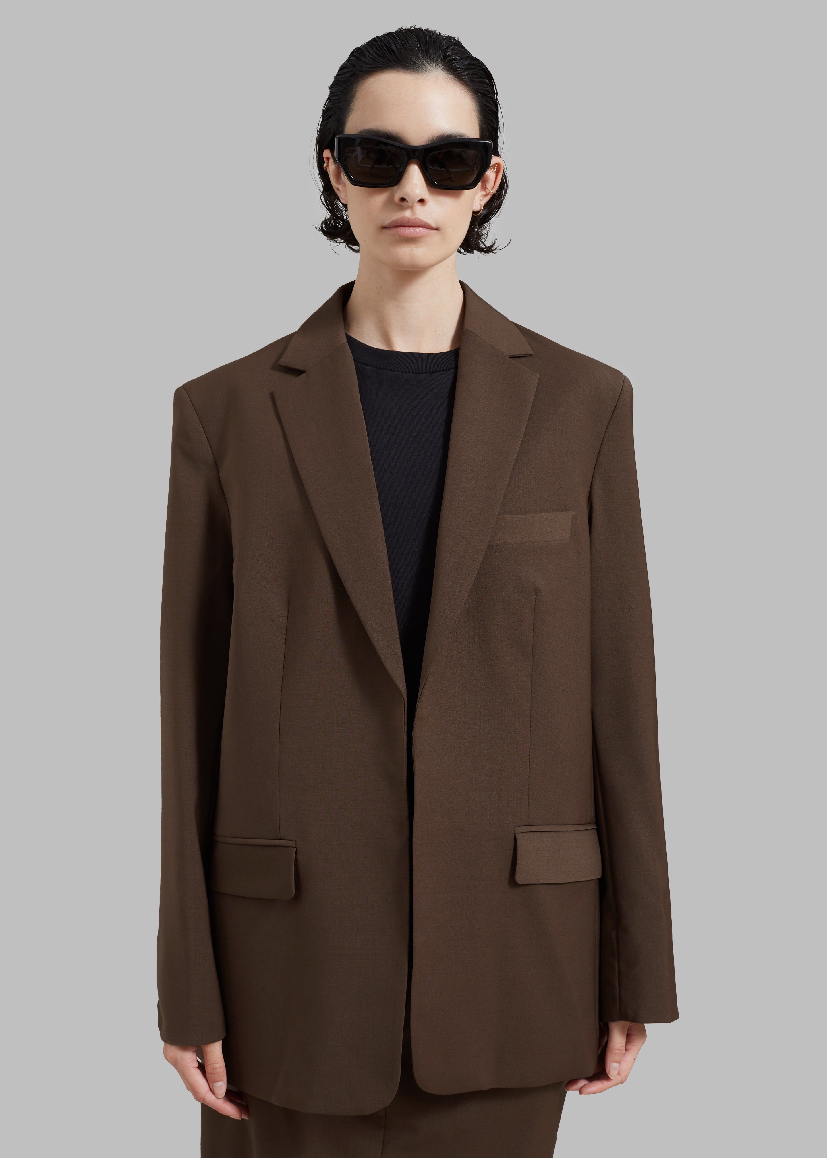 Matteau Relaxed Tailored Blazer - Coffee sold by Frankie Shop product image thumbnail 5