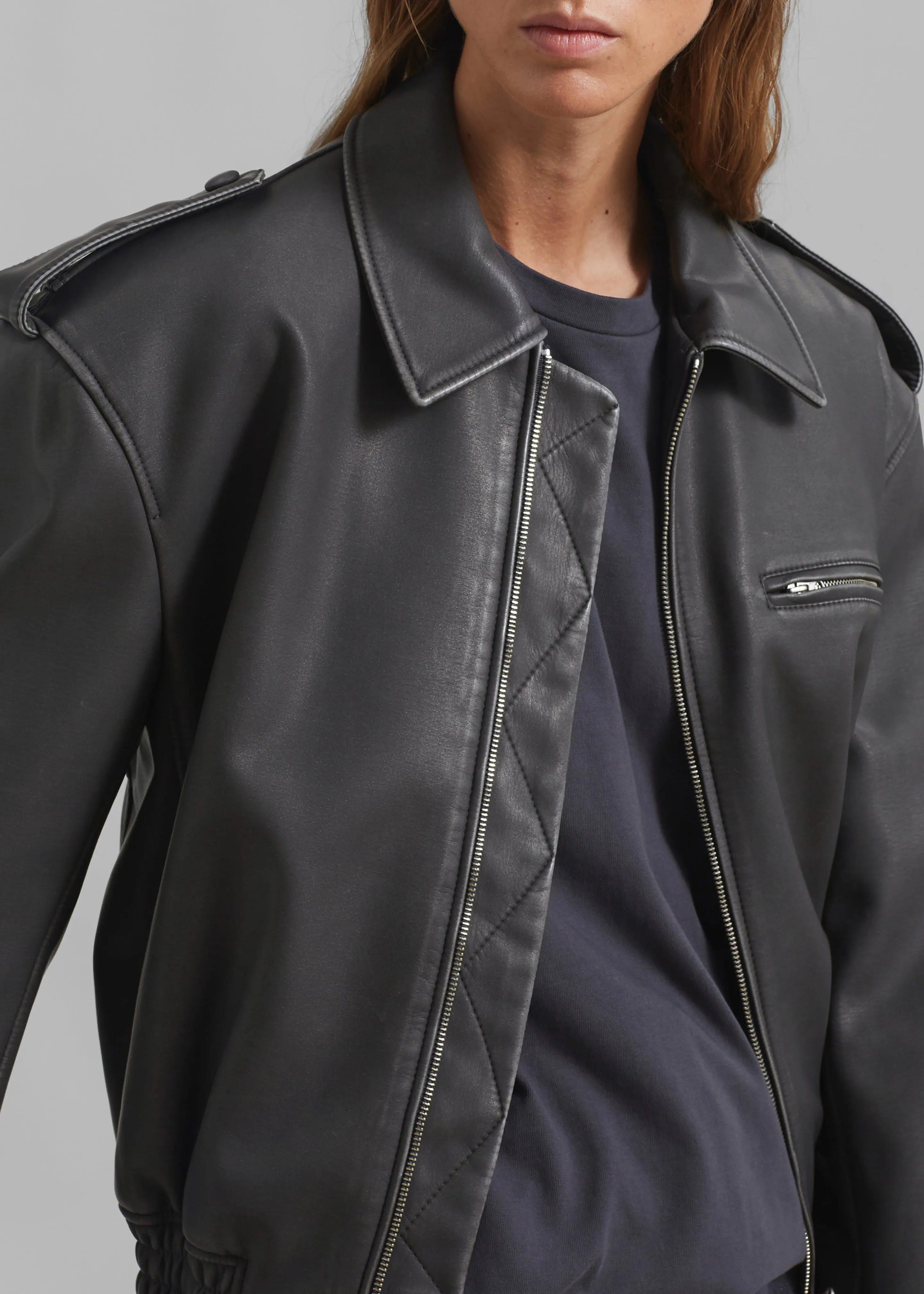 Malvina Bomber - Grey sold by Frankie Shop product image thumbnail 5