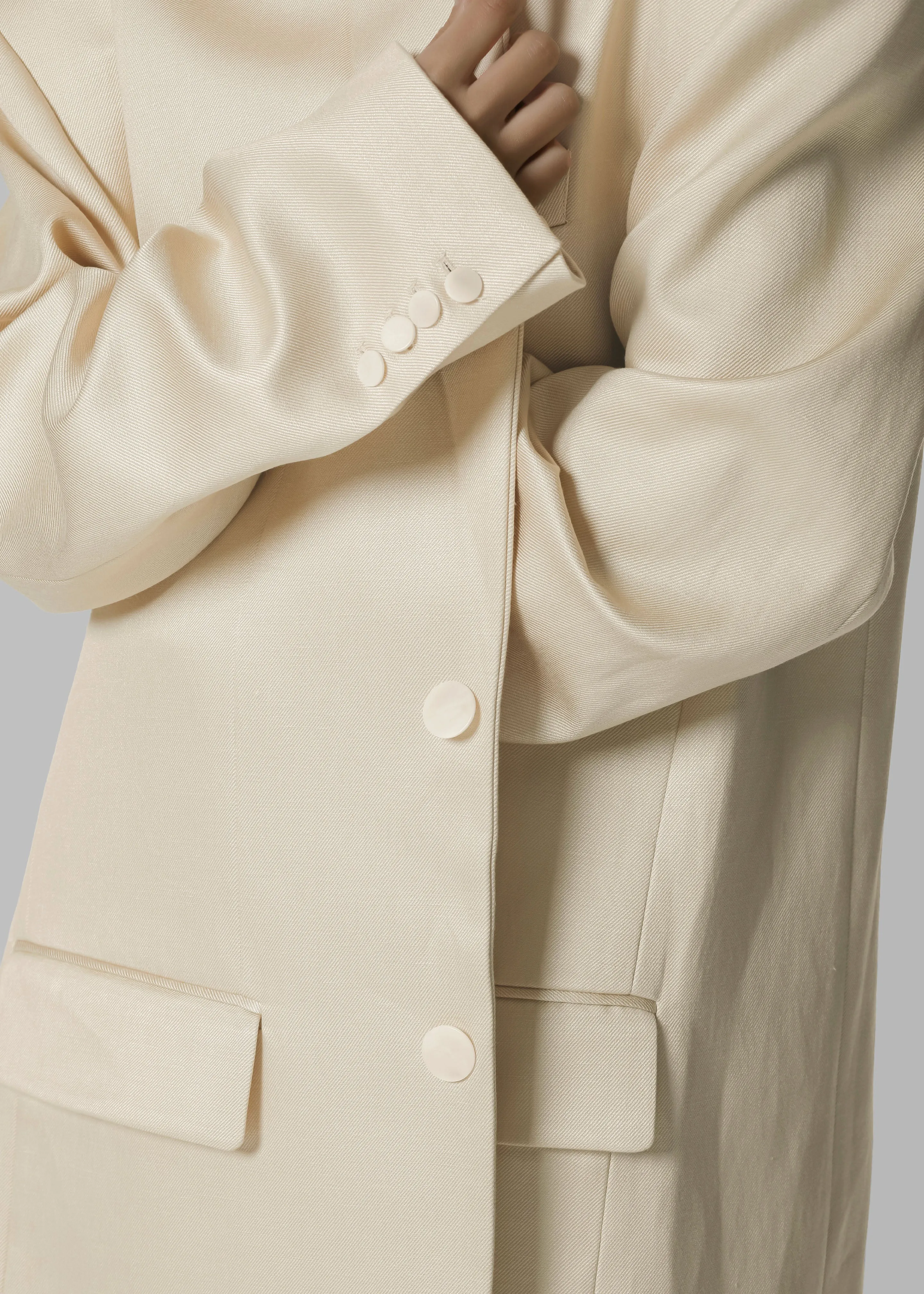 Blair Linen Blazer - Beige sold by Frankie Shop product image thumbnail 3