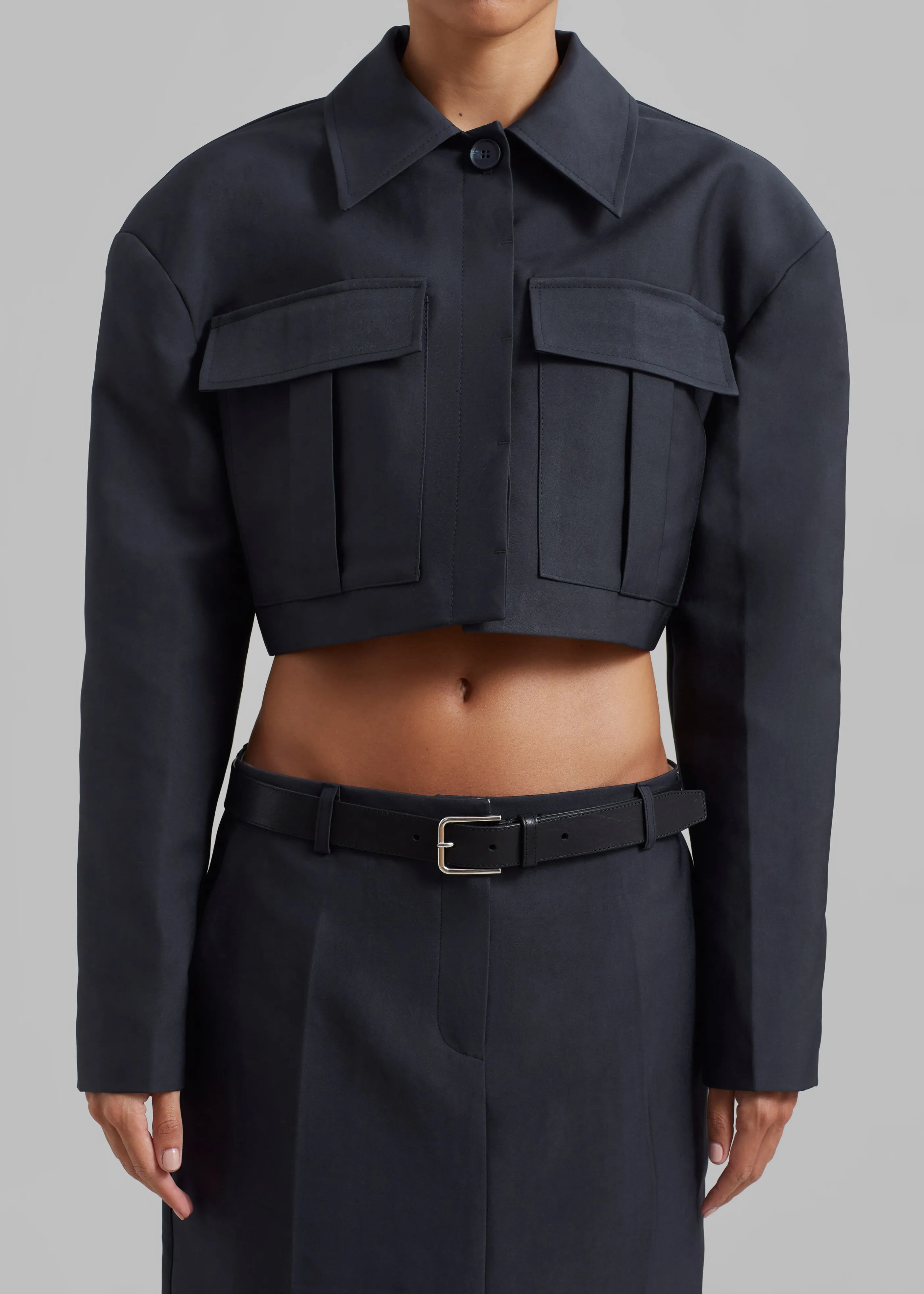 Carley Cropped Jacket - Charcoal sold by Frankie Shop product image thumbnail 5