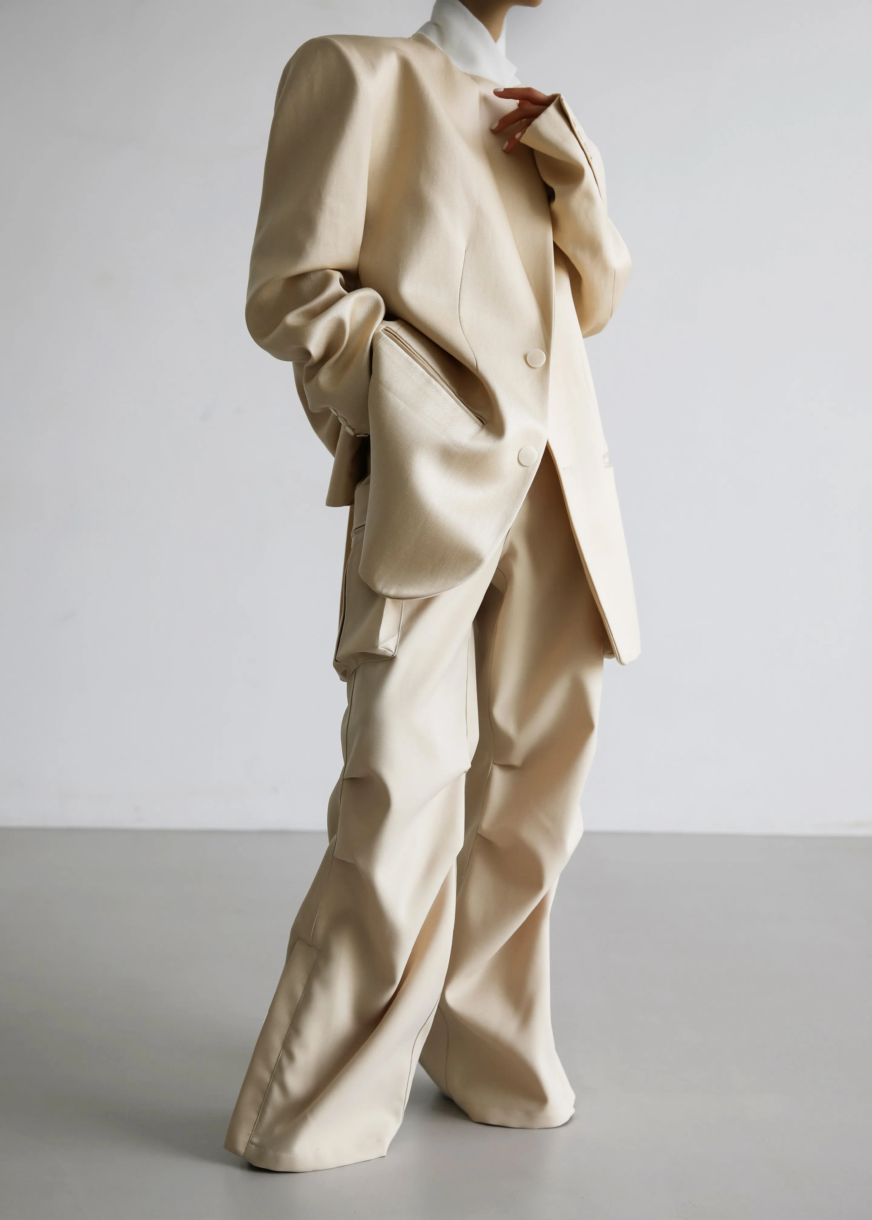 Blair Linen Blazer - Beige sold by Frankie Shop product image thumbnail 2